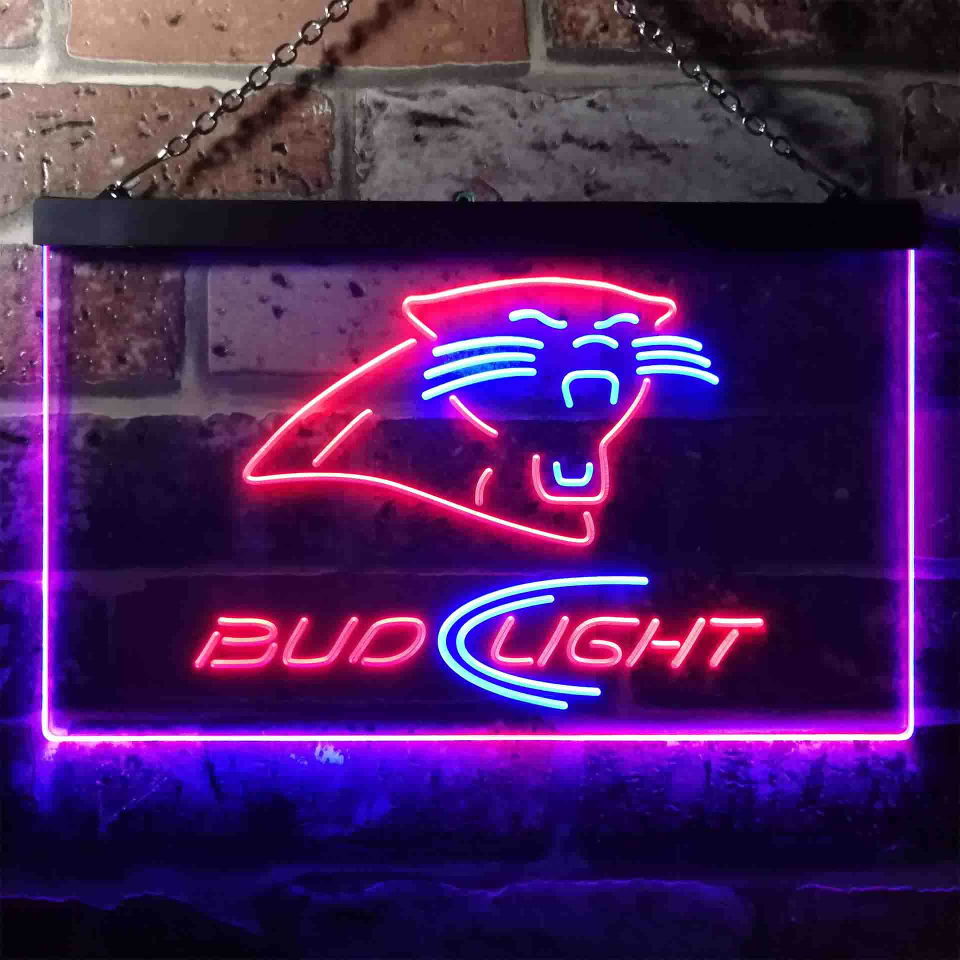 Carolina Panthers Bud Light LED Neon Sign