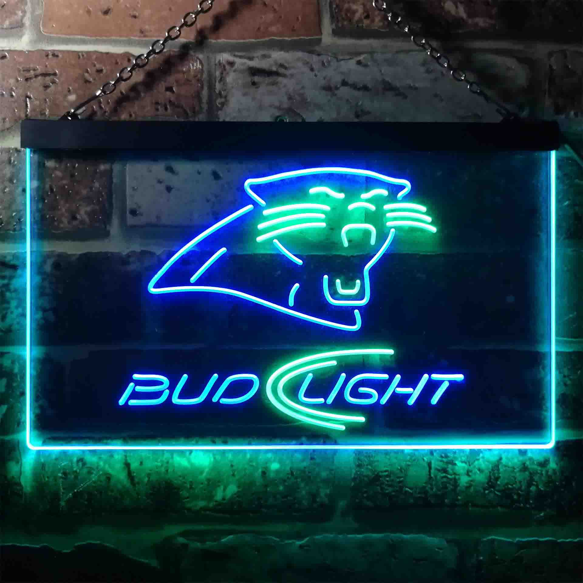 Carolina Panthers Bud Light LED Neon Sign