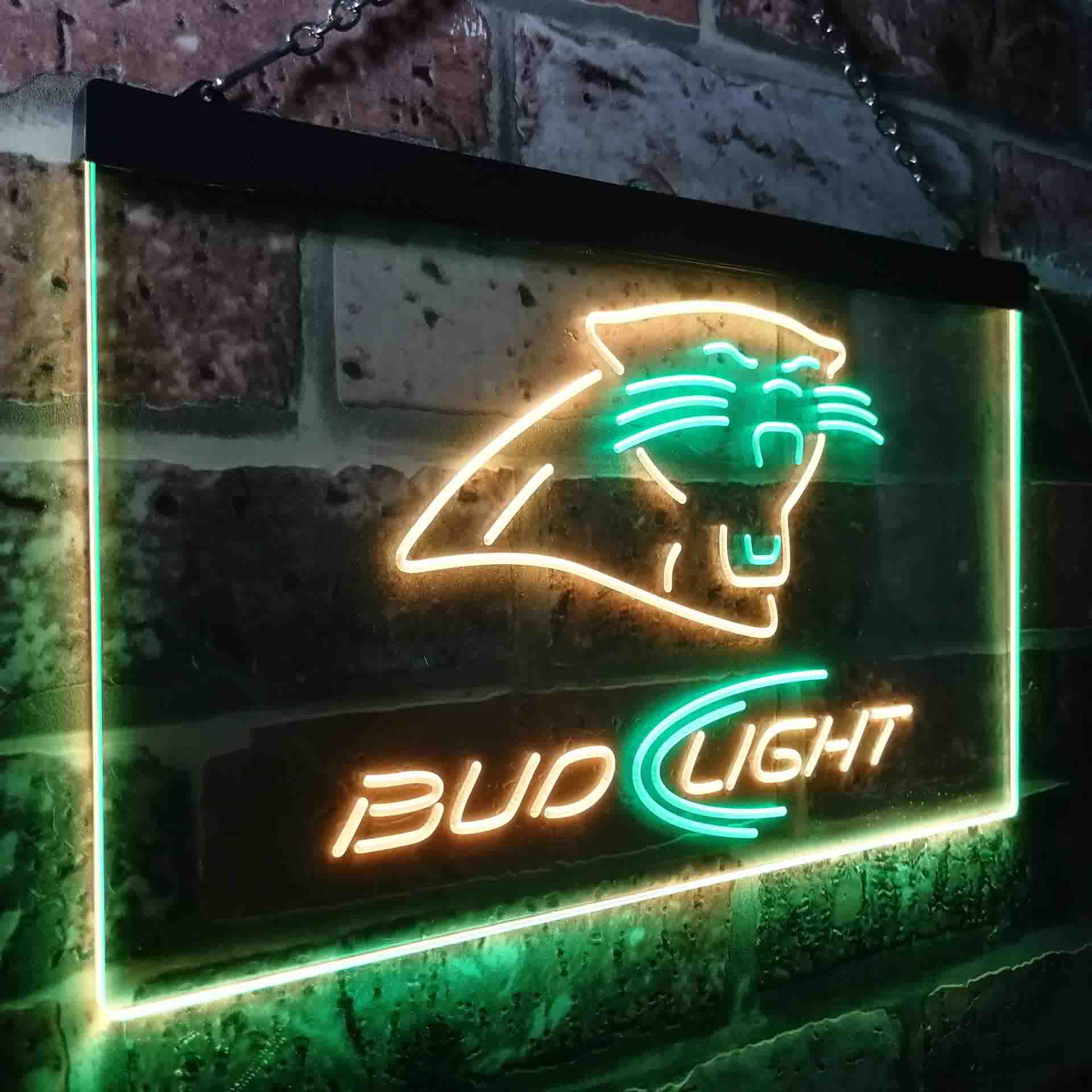 Carolina Panthers Bud Light LED Neon Sign