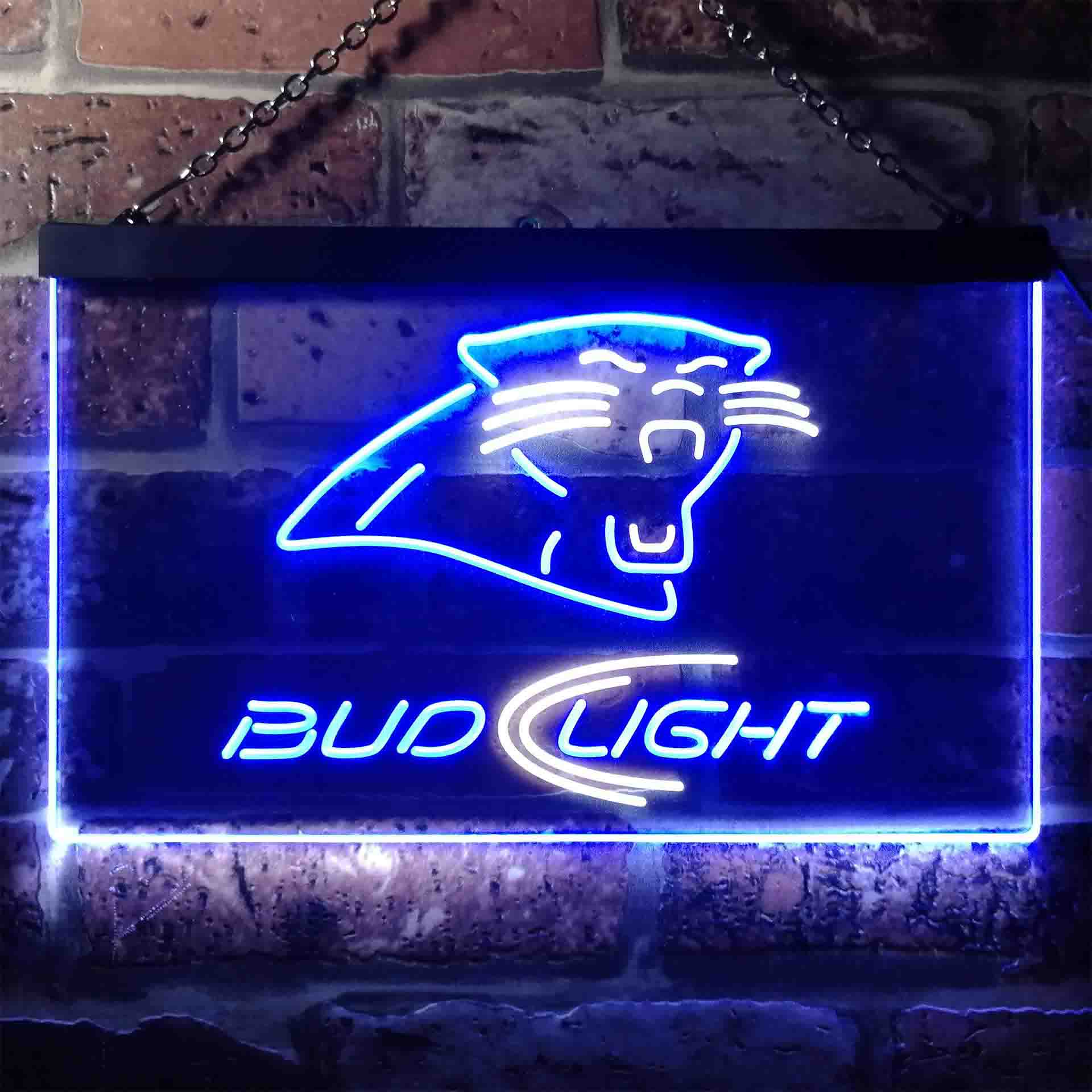 Carolina Panthers Bud Light LED Neon Sign