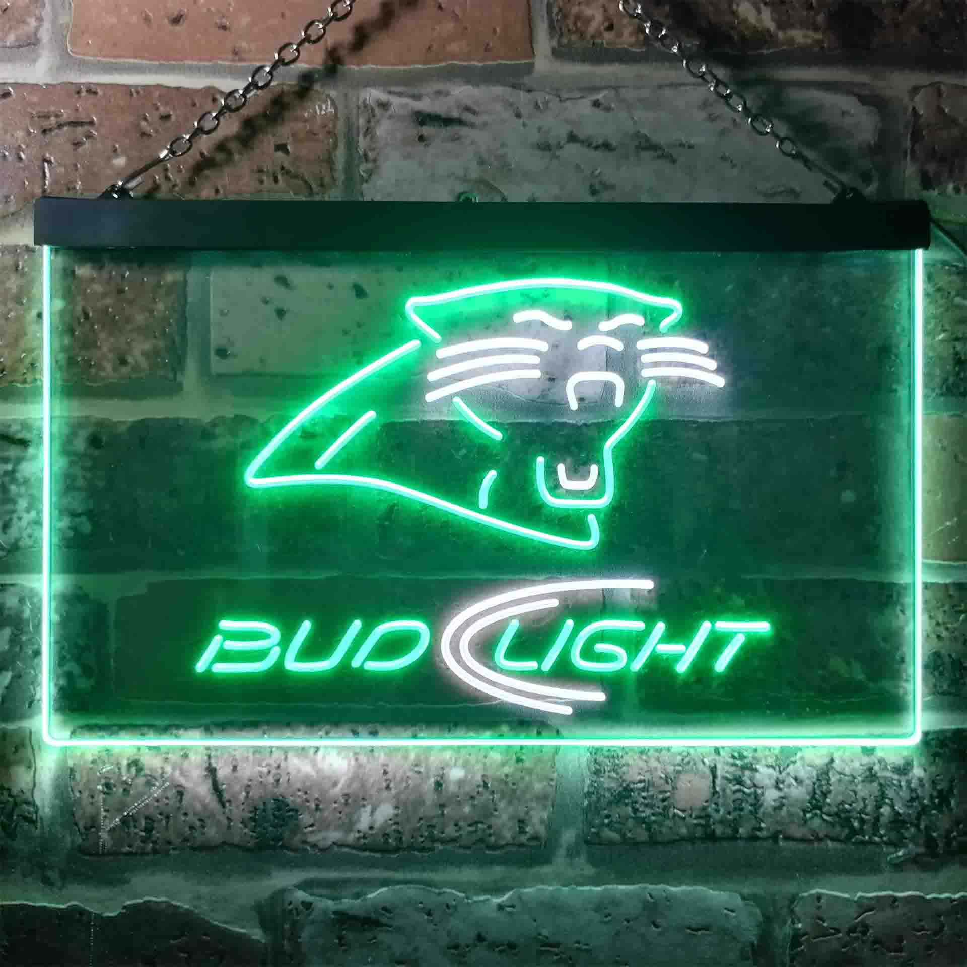 Carolina Panthers Bud Light LED Neon Sign
