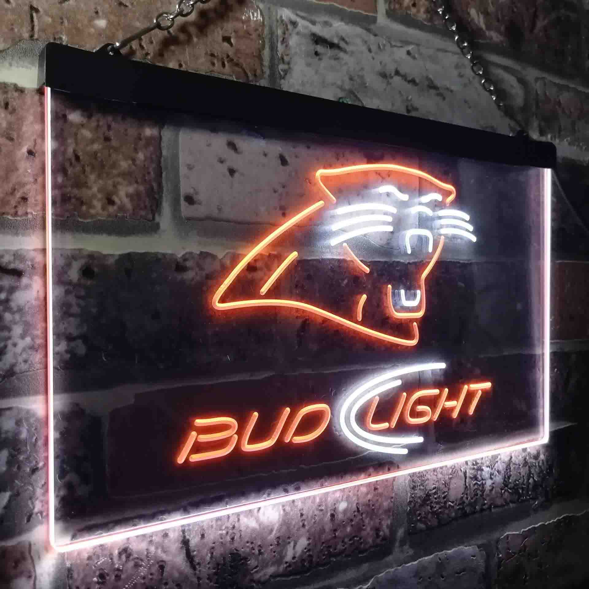 Carolina Panthers Bud Light LED Neon Sign