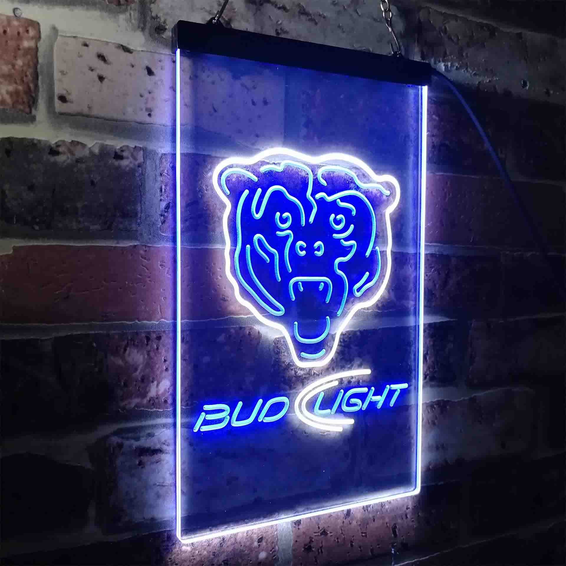 Bud Light Chicago Bears LED Neon Sign
