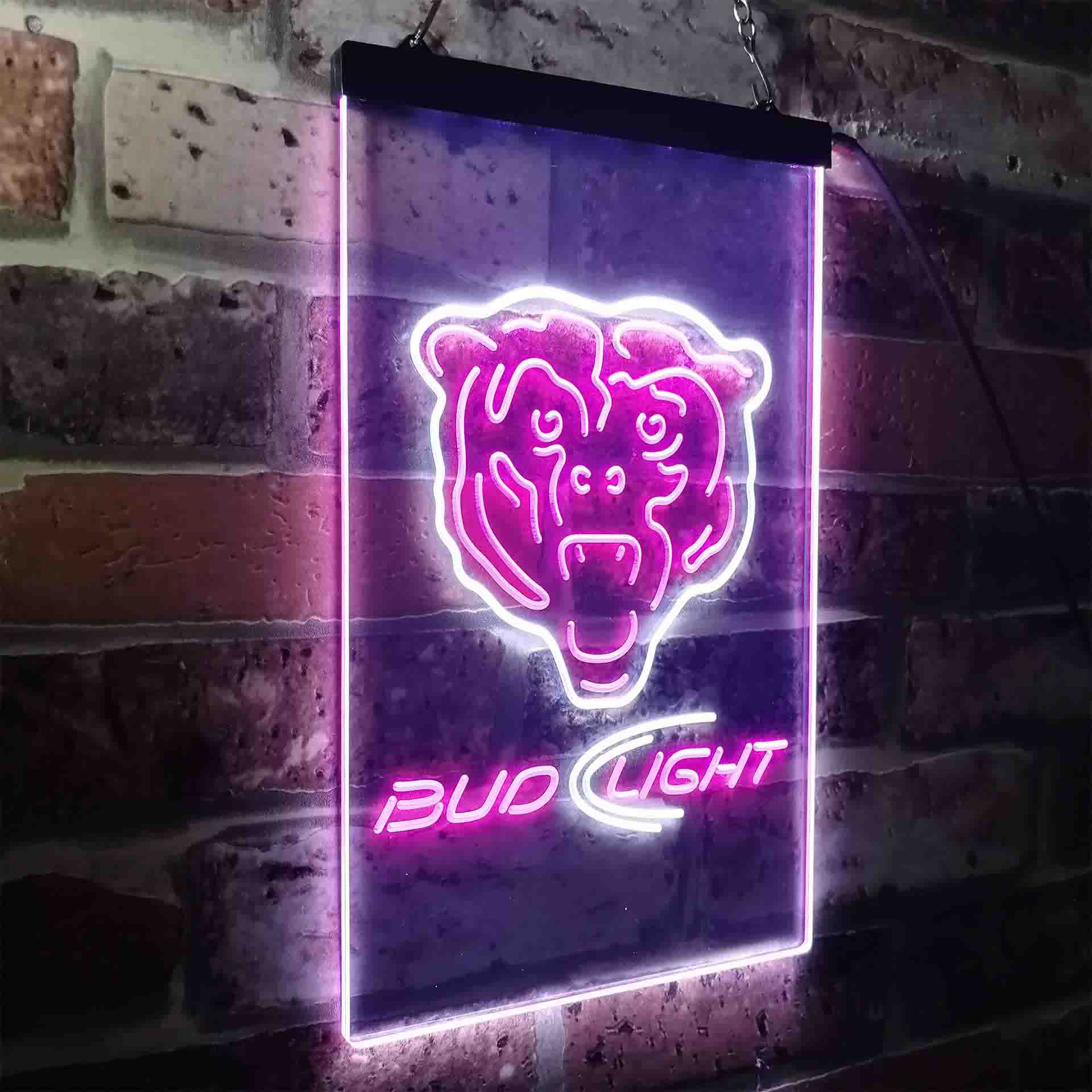 Bud Light Chicago Bears LED Neon Sign