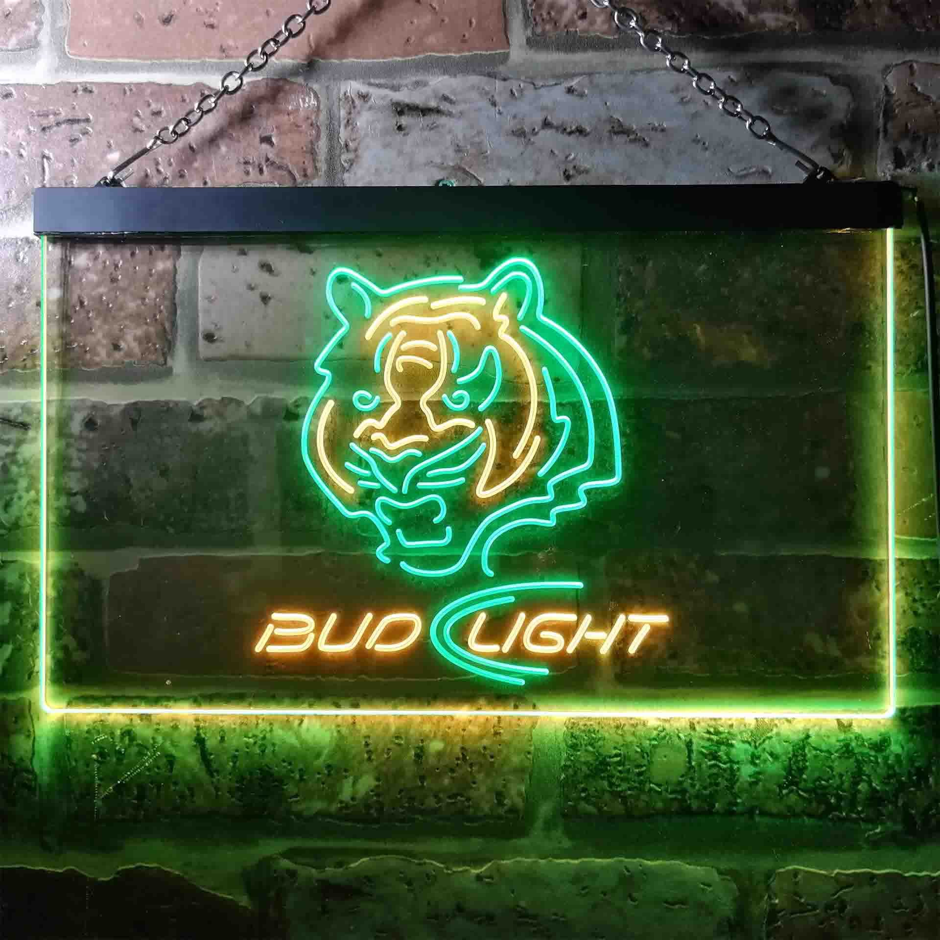 Cincinnati Bengals Bud Light LED Neon Sign