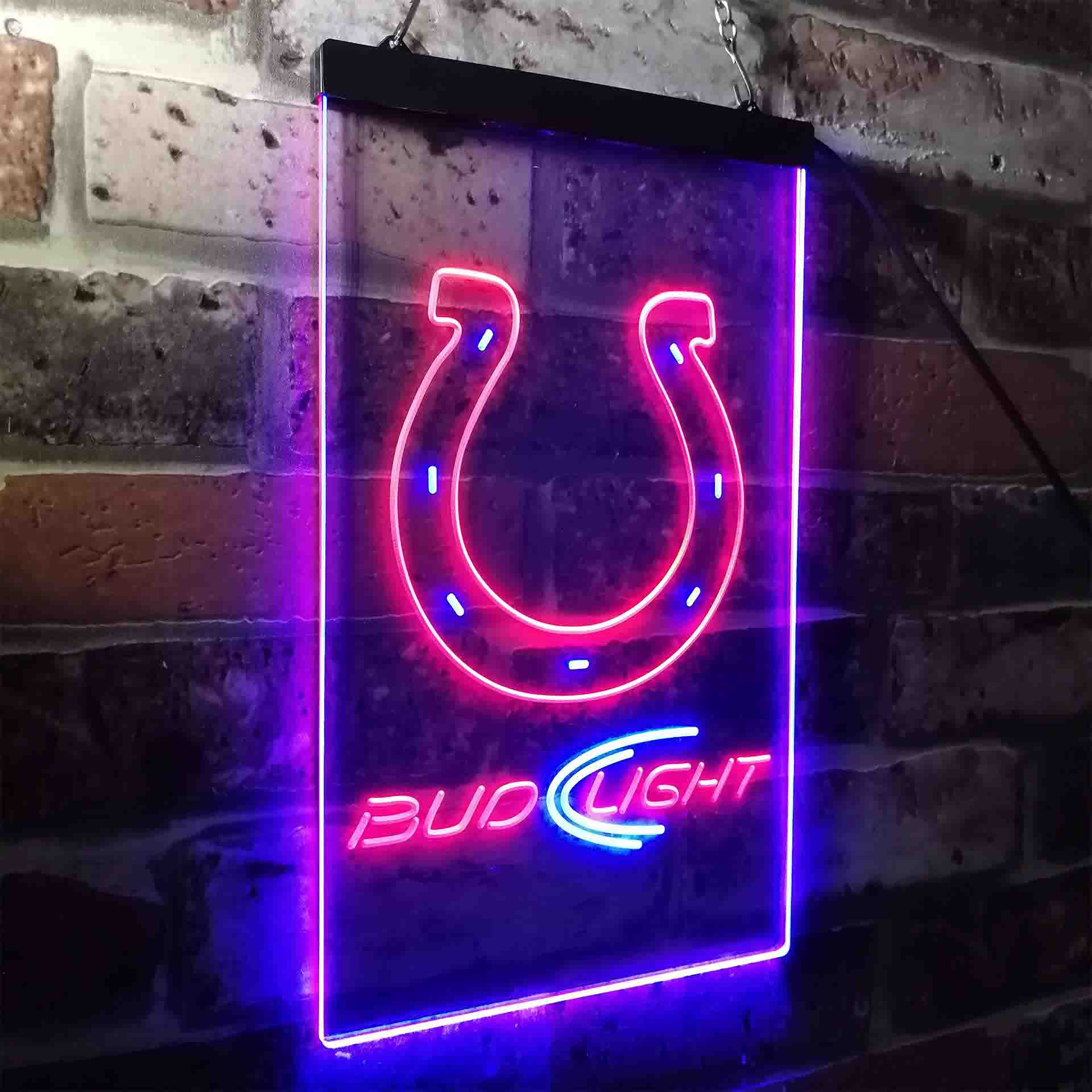 Indianapolis Colts Bud Light LED Neon Sign