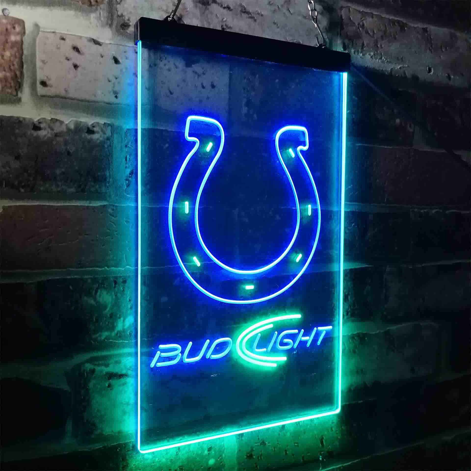 Indianapolis Colts Bud Light LED Neon Sign