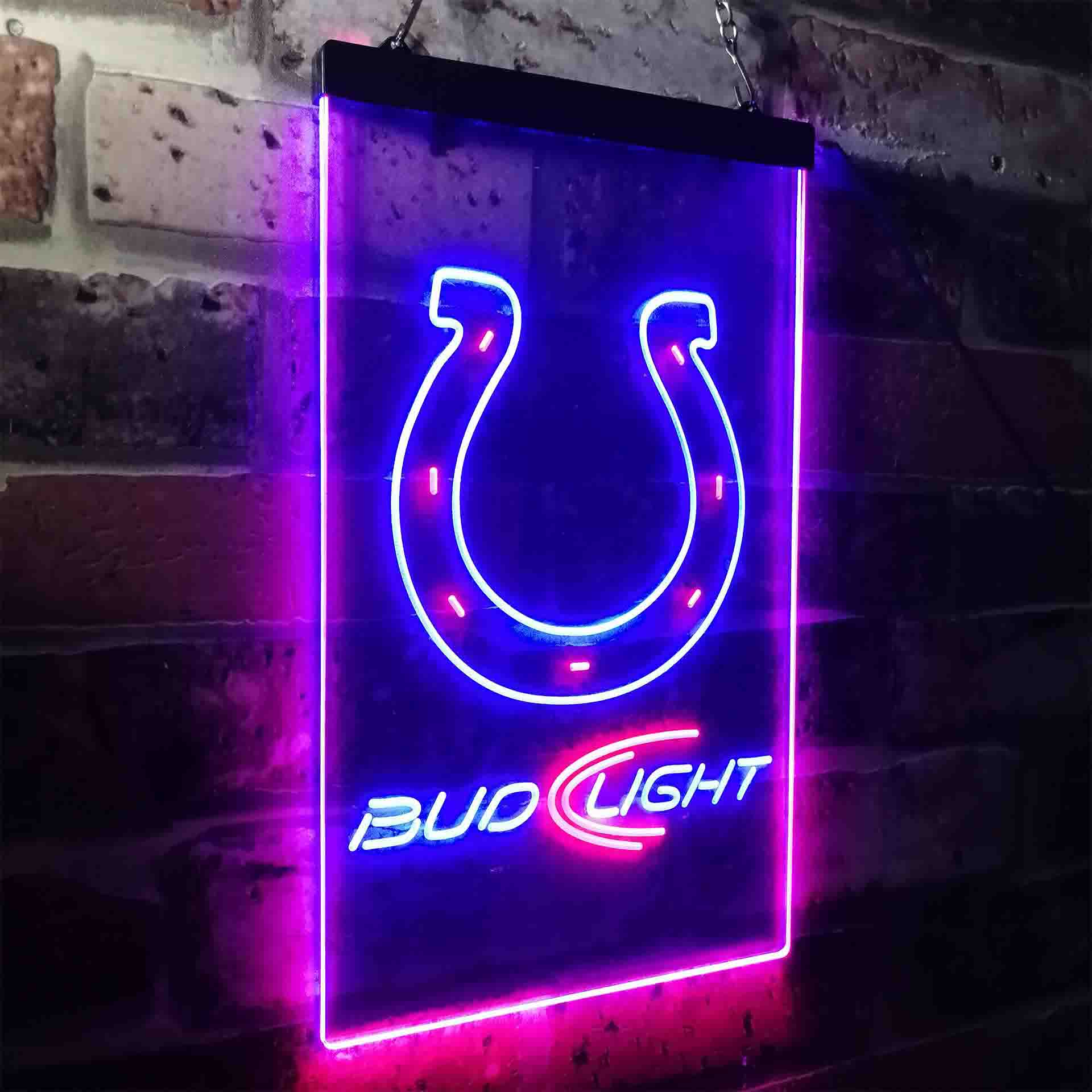 Indianapolis Colts Bud Light LED Neon Sign