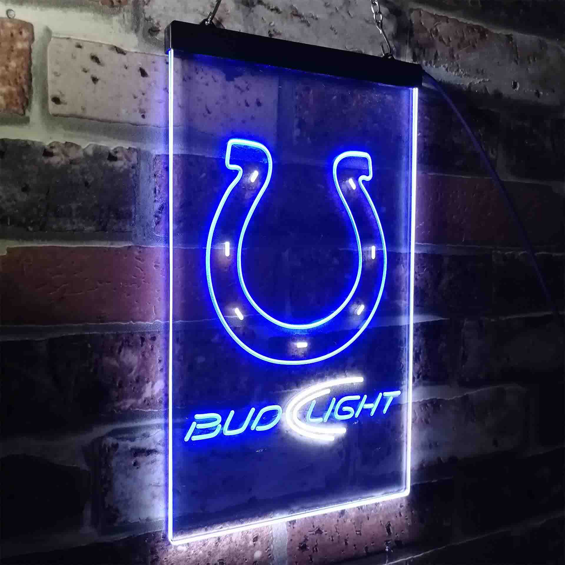 Indianapolis Colts Bud Light LED Neon Sign