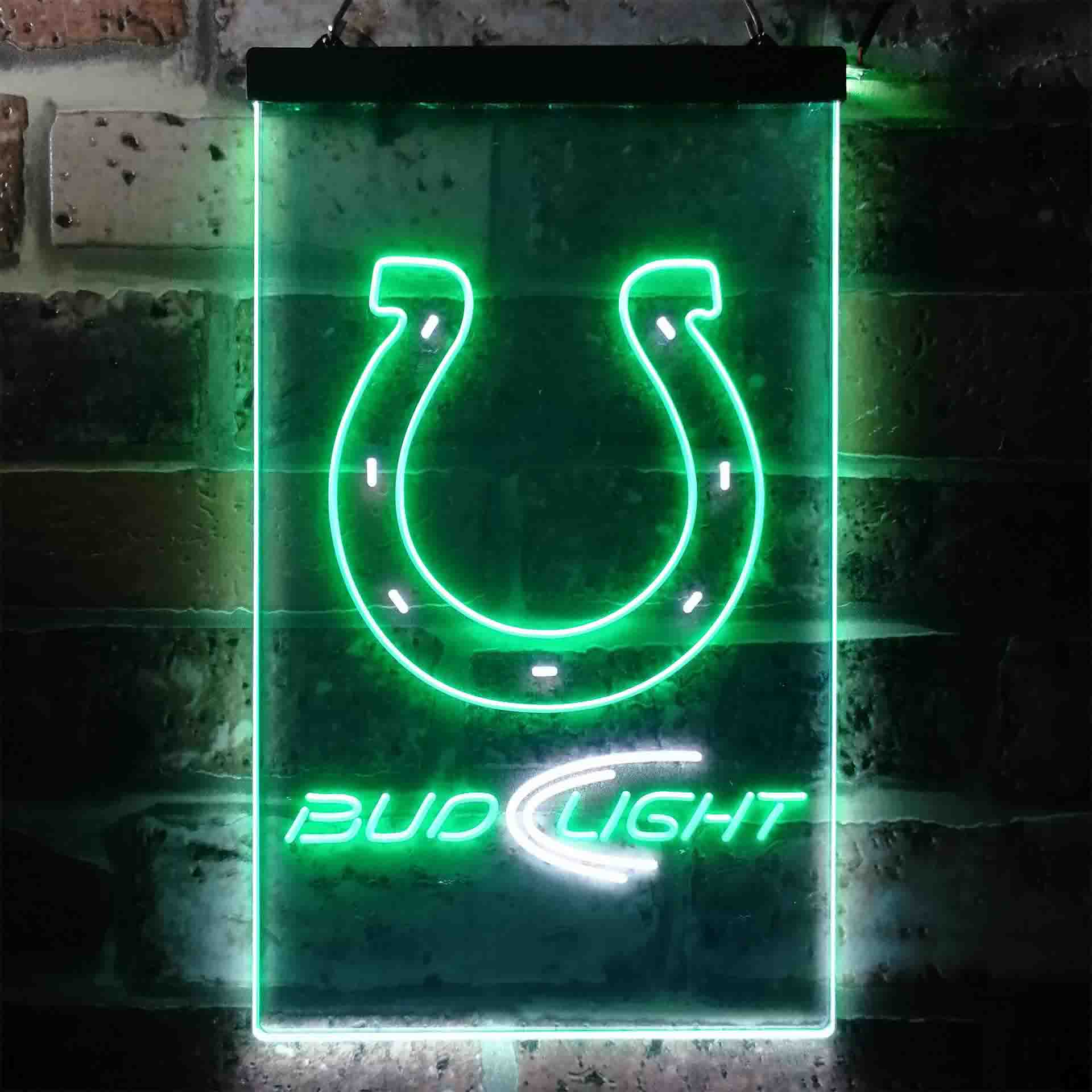 Indianapolis Colts Bud Light LED Neon Sign