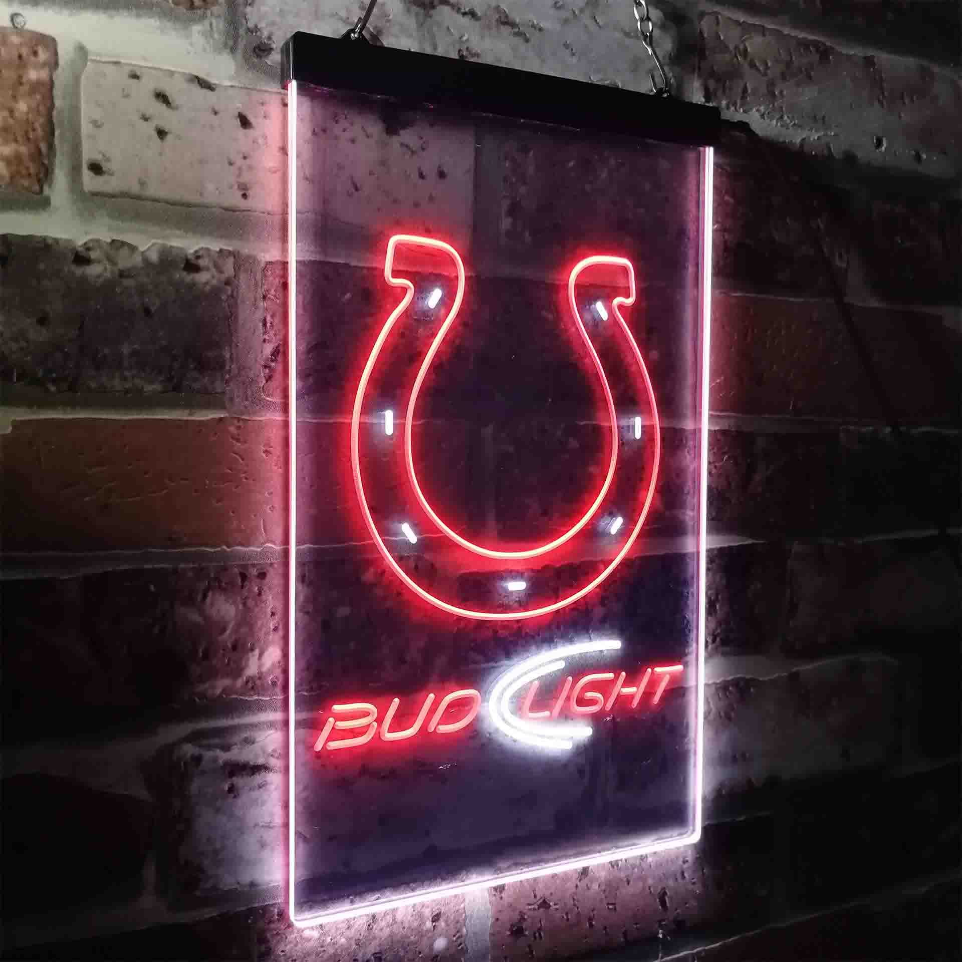 Indianapolis Colts Bud Light LED Neon Sign