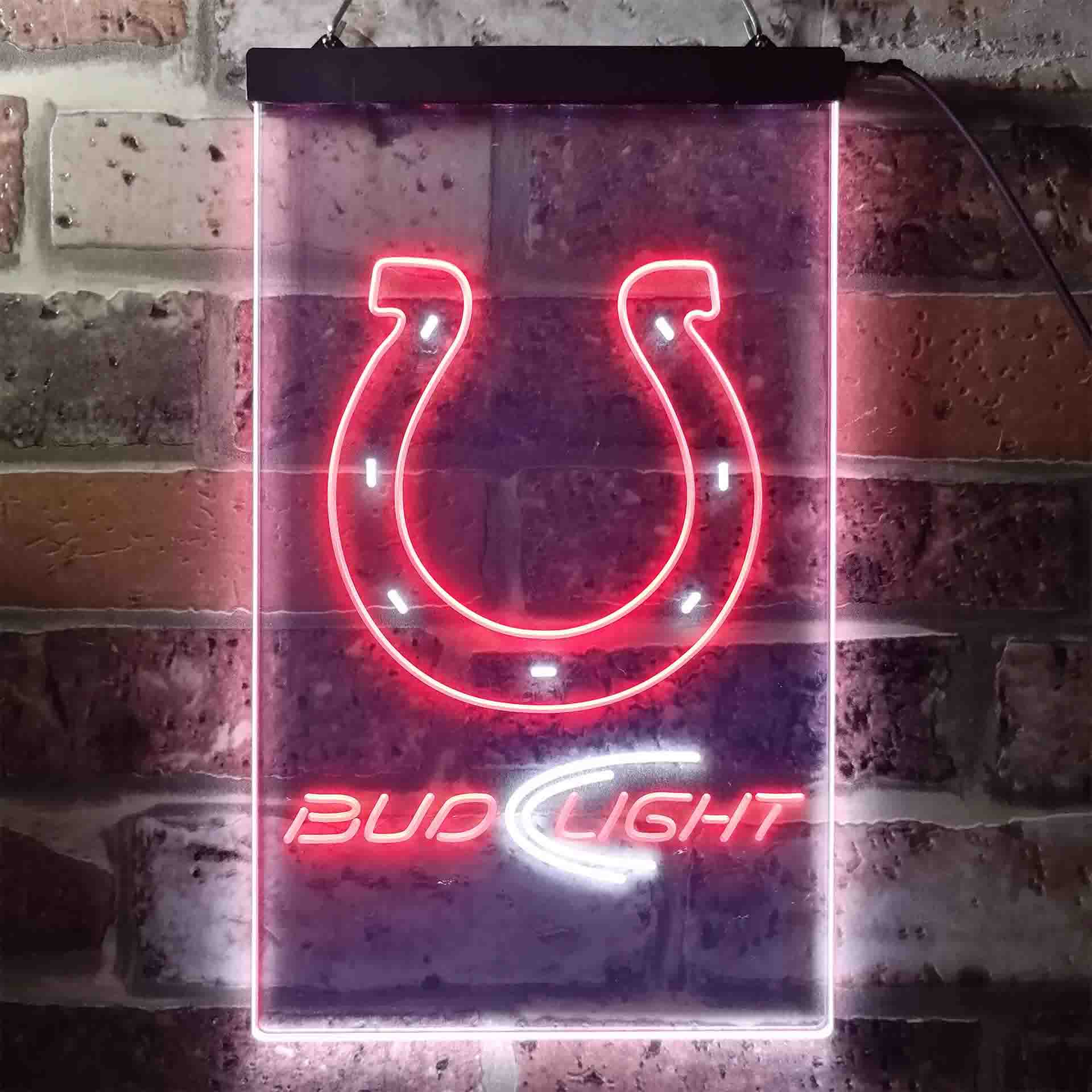 Indianapolis Colts Bud Light LED Neon Sign