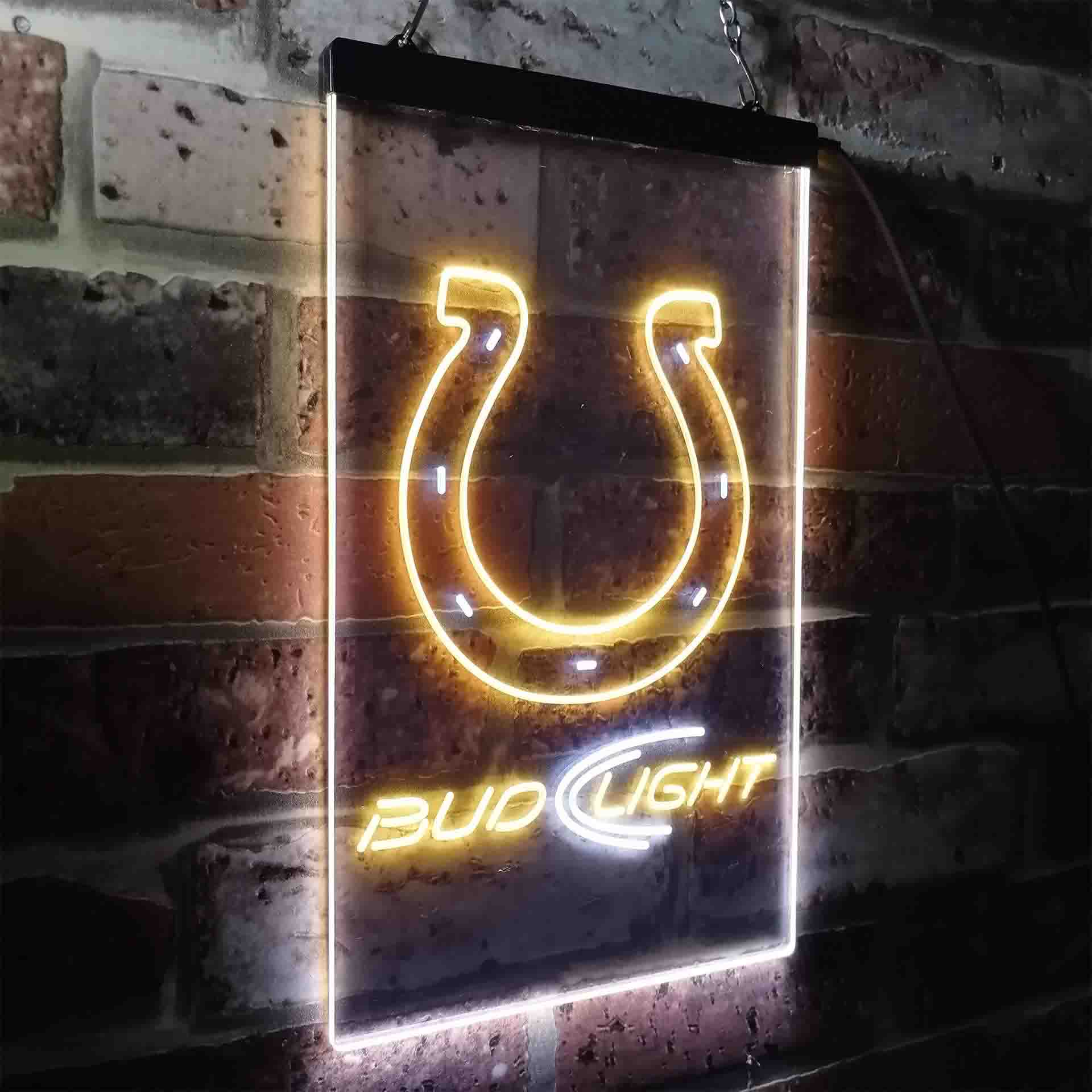 Indianapolis Colts Bud Light LED Neon Sign