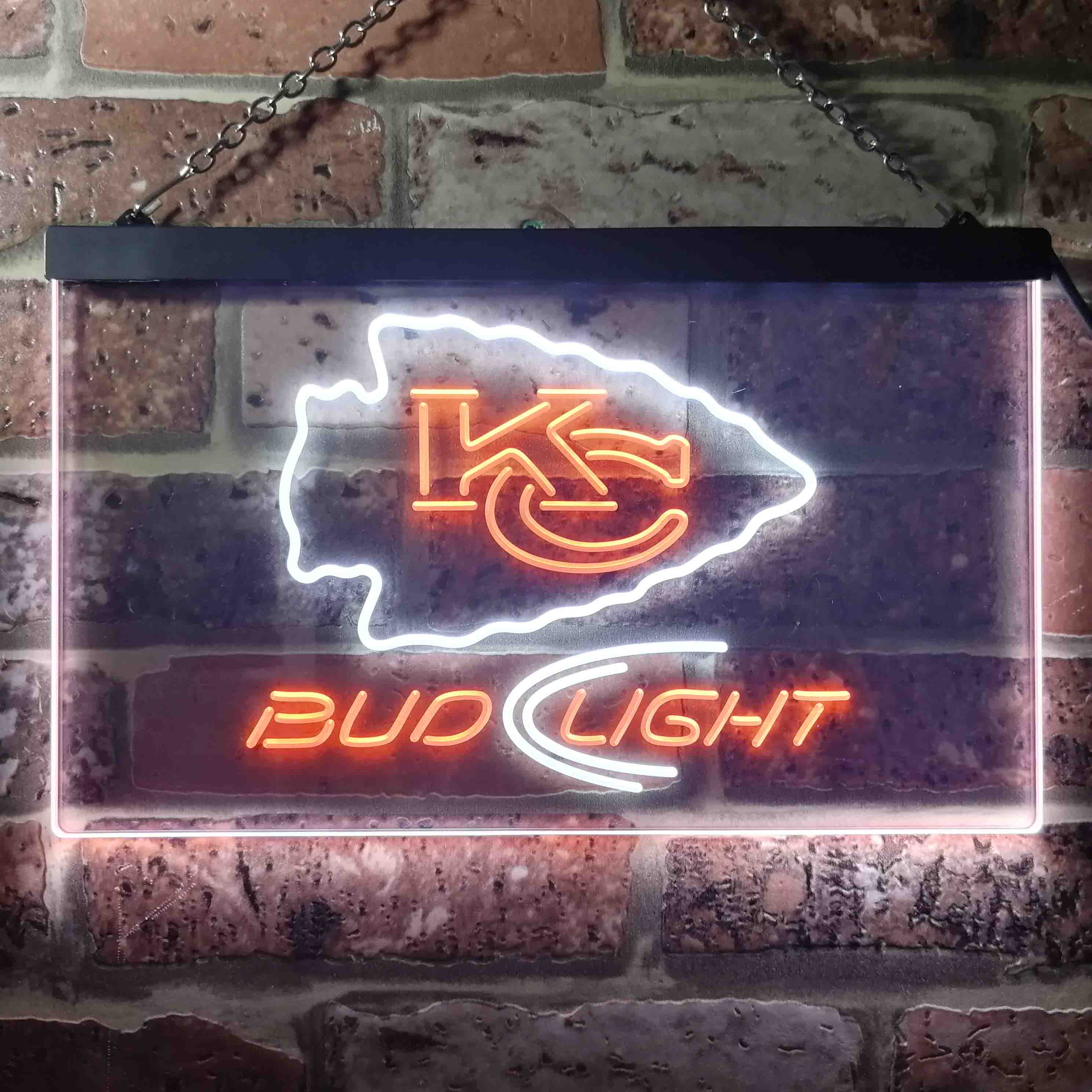 Bud Light Kansas City Chiefs LED Neon Sign