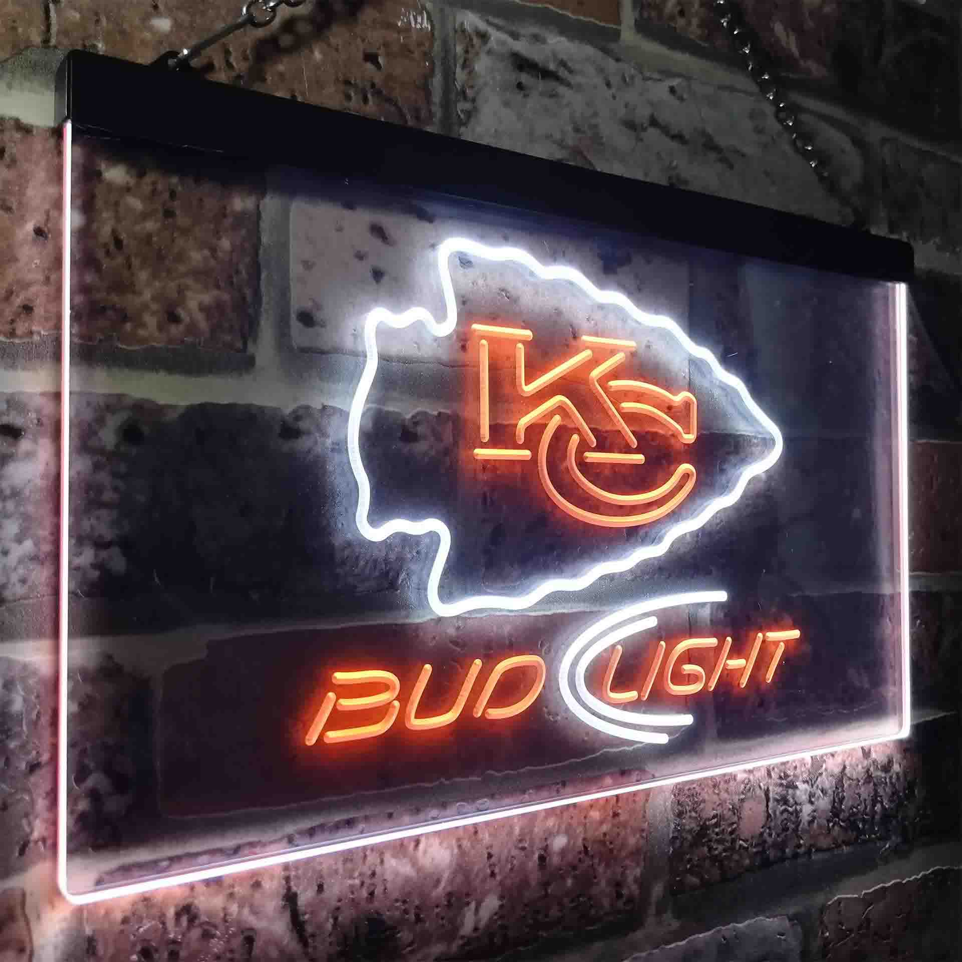 Bud Light Kansas City Chiefs LED Neon Sign