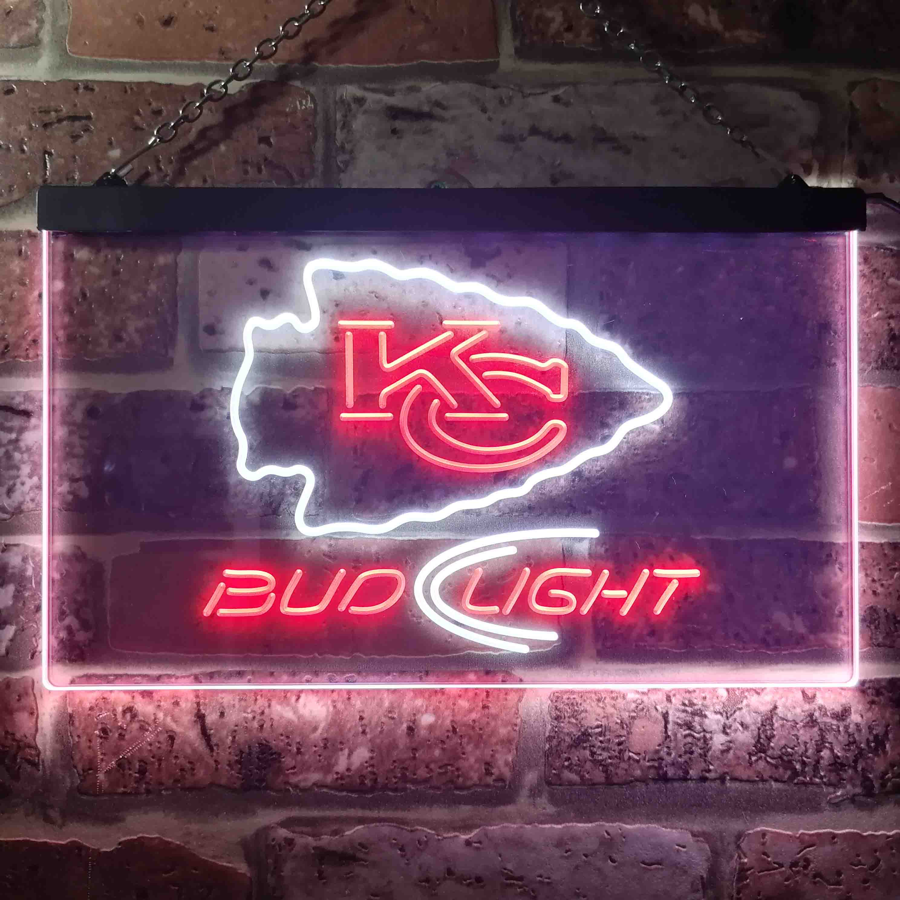 Bud Light Kansas City Chiefs LED Neon Sign