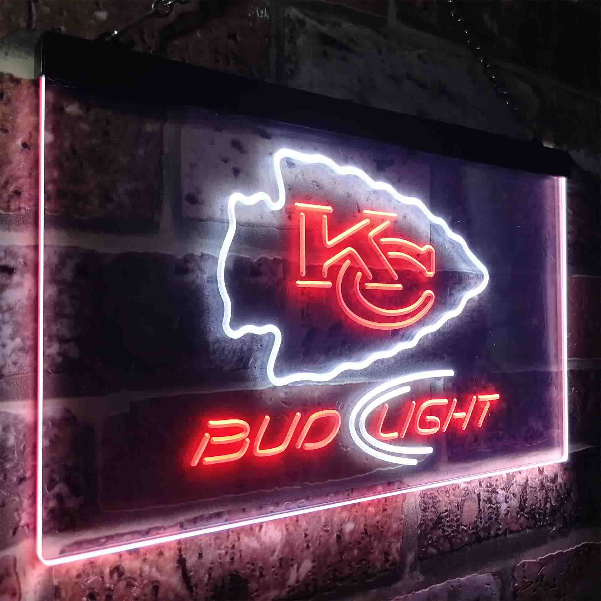 Bud Light Kansas City Chiefs LED Neon Sign