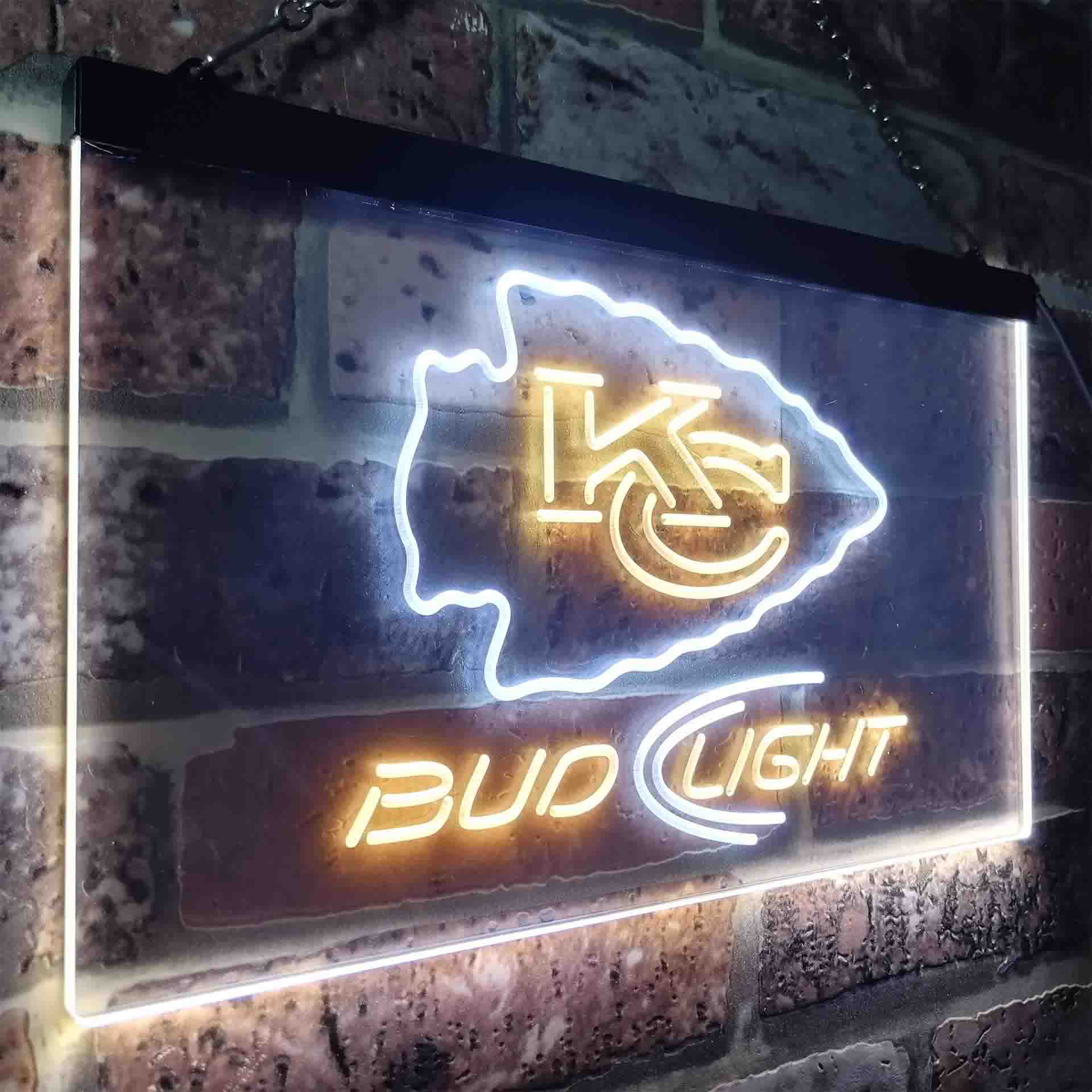 Kansas City Chiefs Bud Light LED Neon Sign