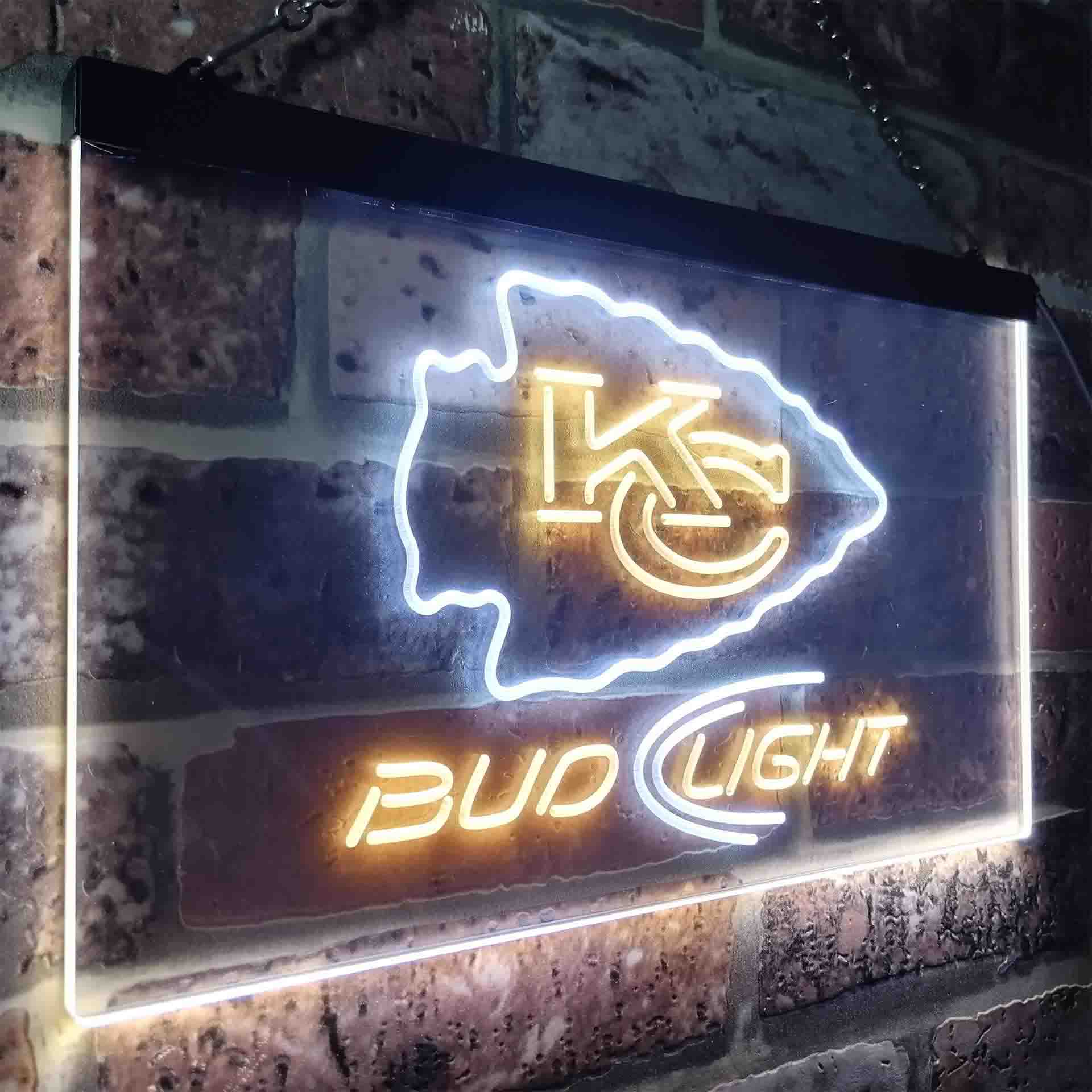 Bud Light Kansas City Chiefs LED Neon Sign