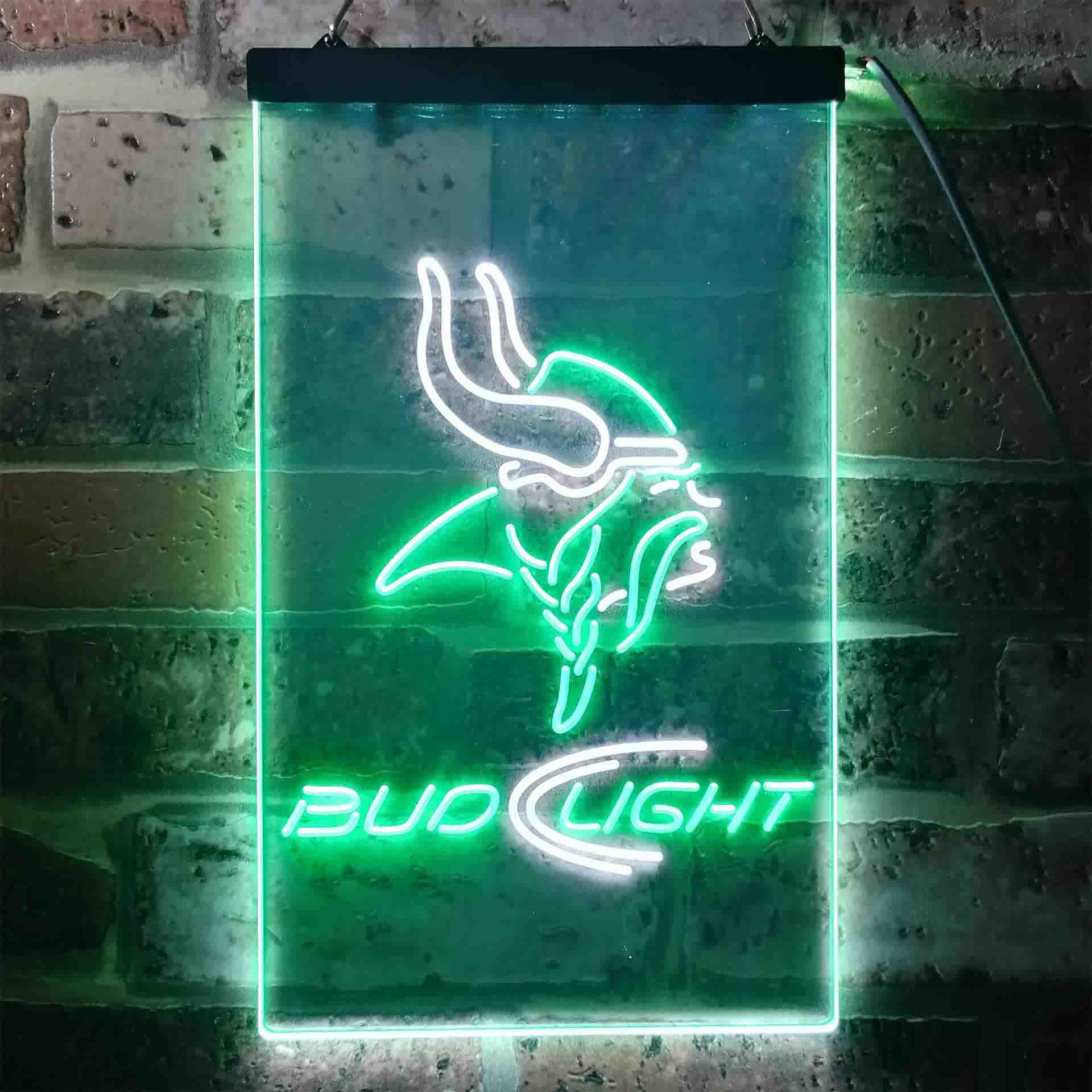 Minnesota Vikings Bud Light LED Neon Sign