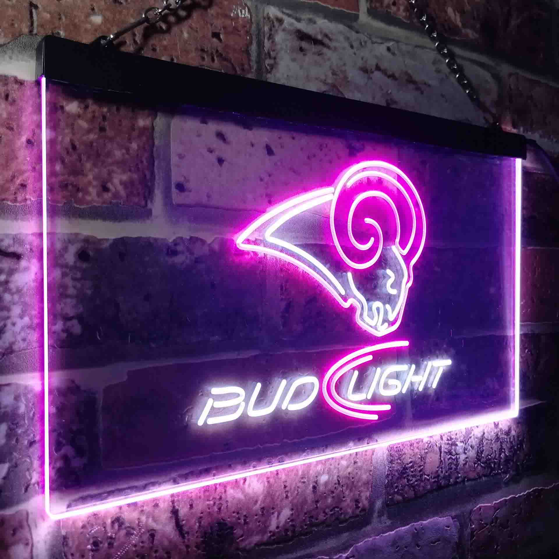 St Louis Rams Bud Light LED Neon Sign