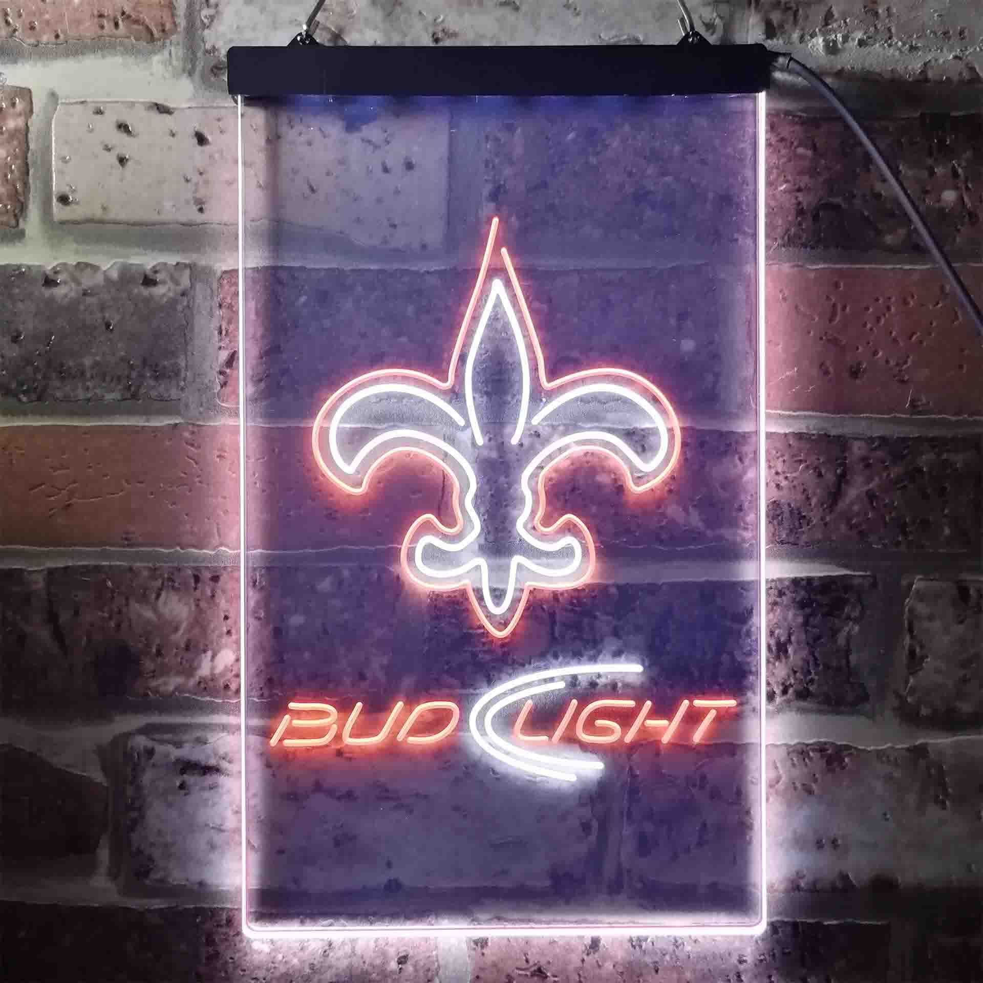 New Orleans Saints Bud Light LED Neon Sign