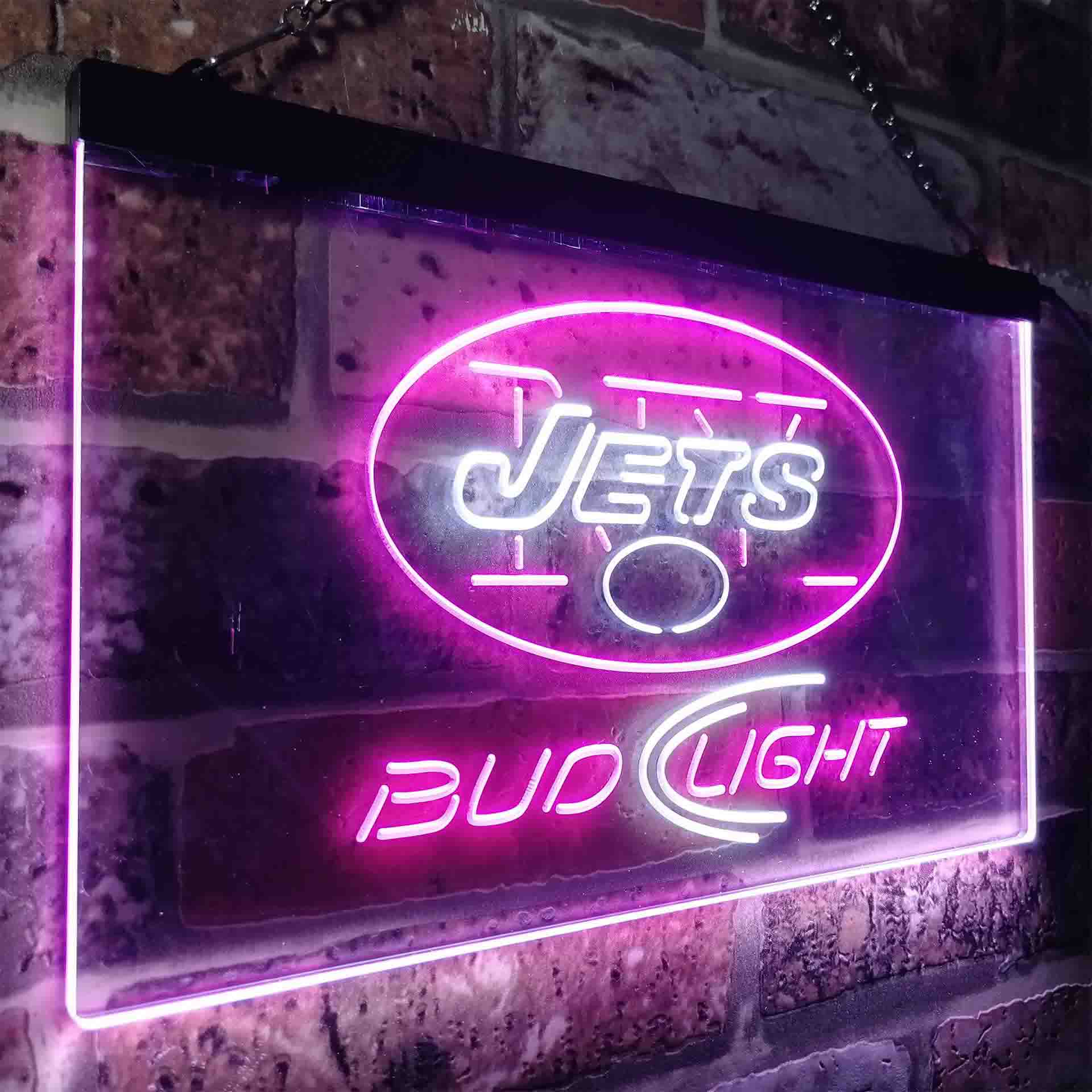 New York Jets Bud Light LED Neon Sign