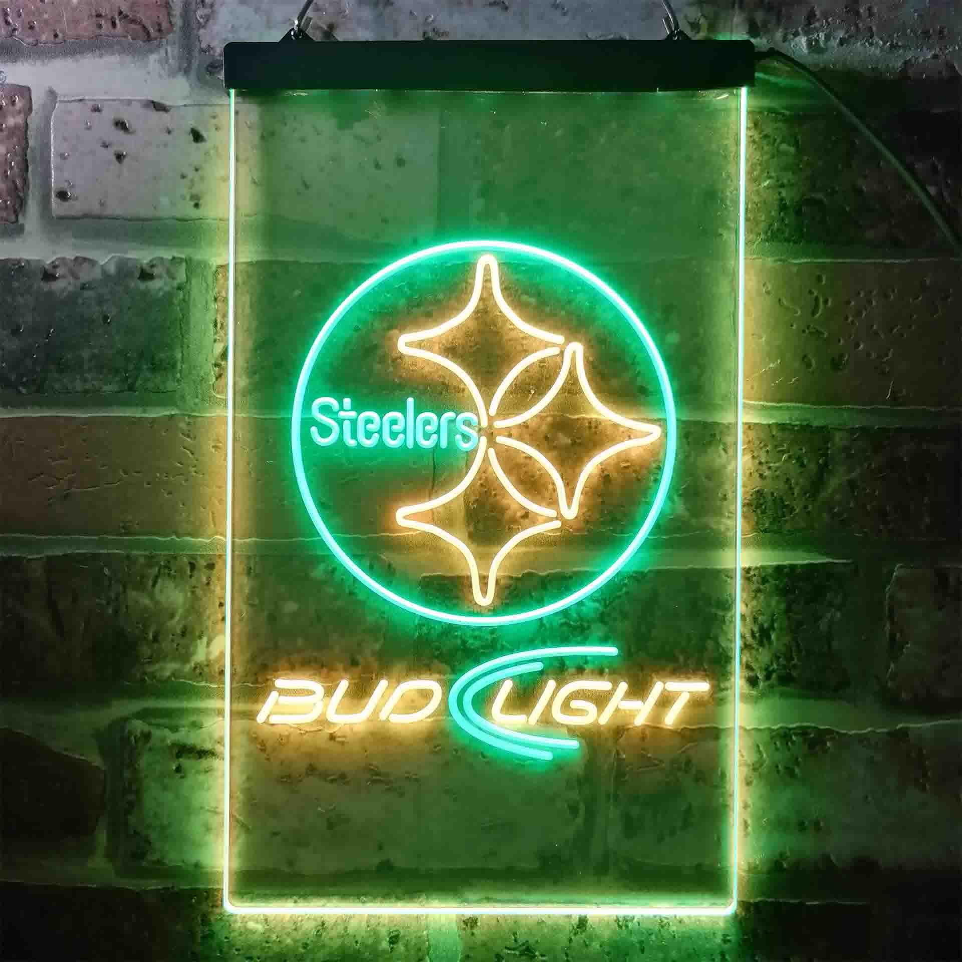 Pittsburgh Steelers Bud Light LED Neon Sign