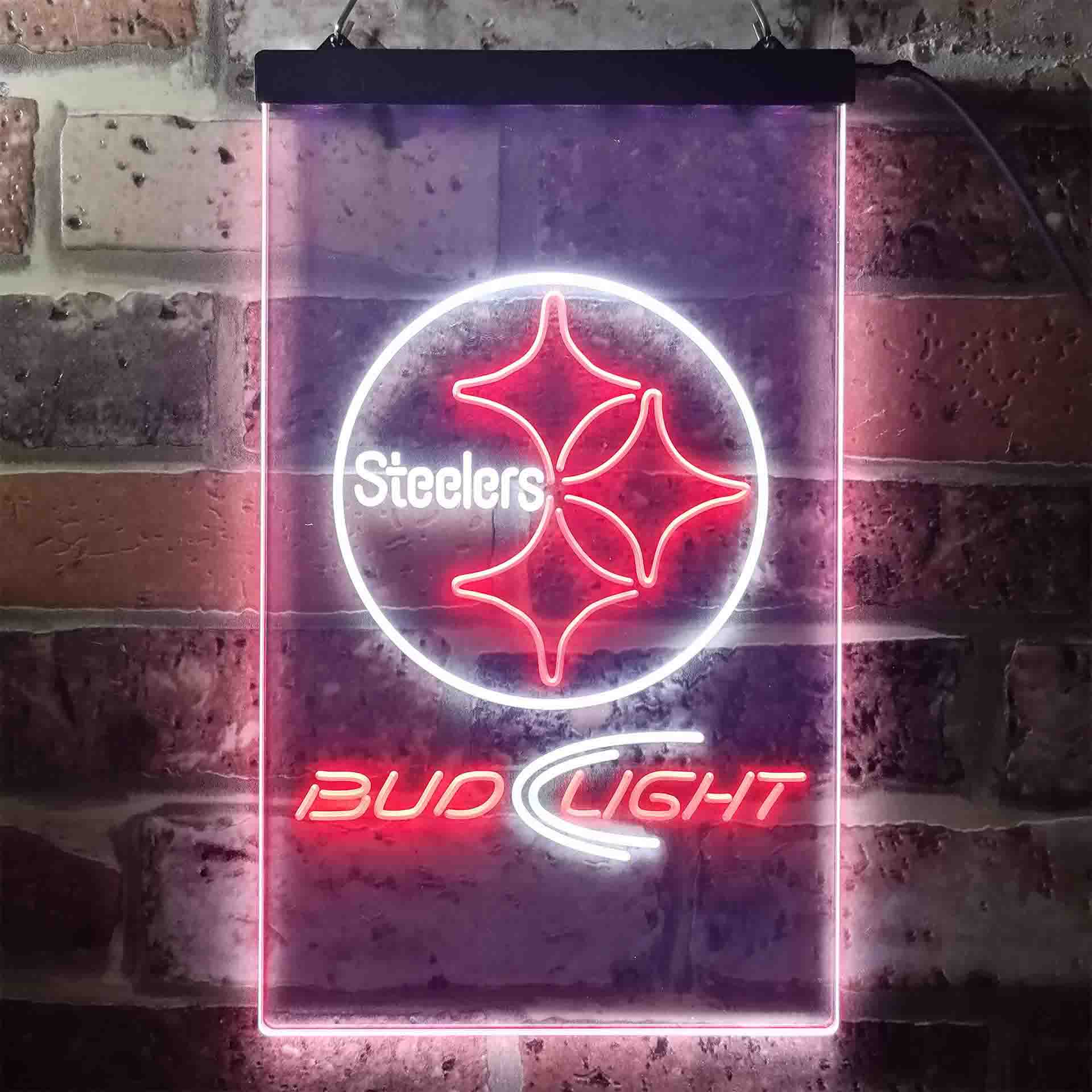 Pittsburgh Steelers Bud Light LED Neon Sign