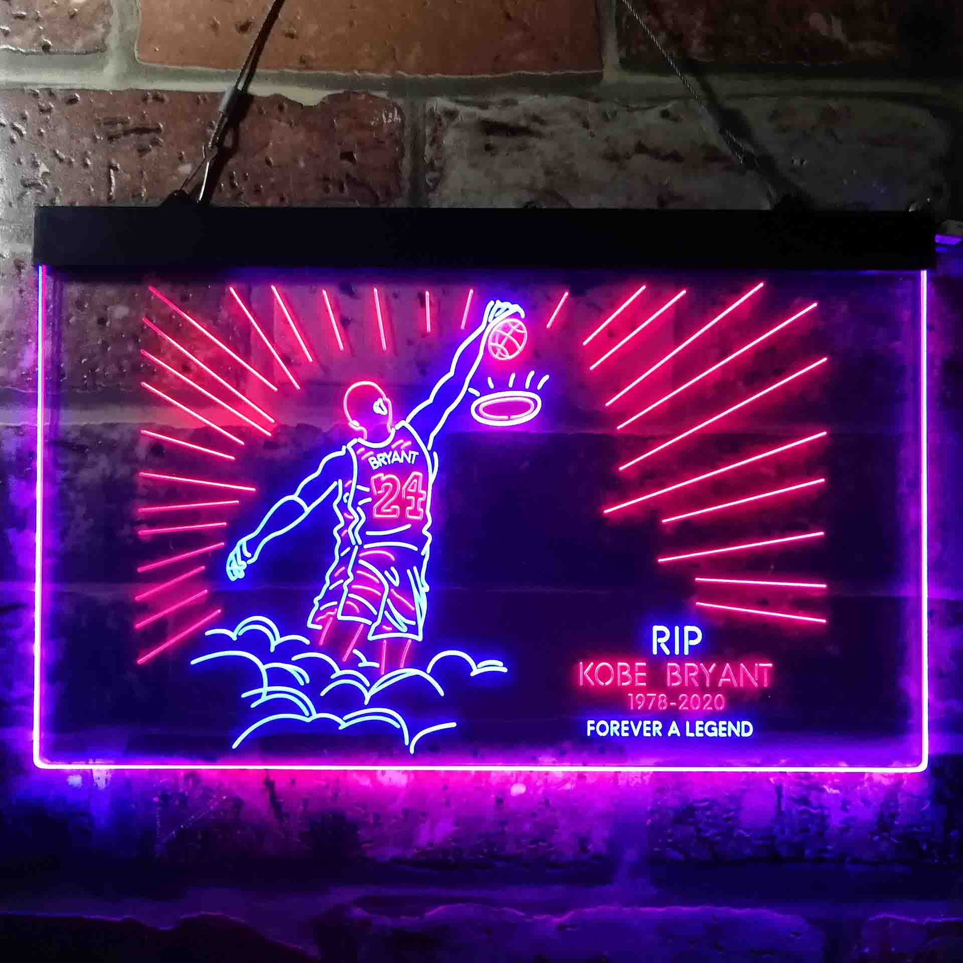 #24 Forever a Legend RIP 1978-2020 Basketball Kobes LED Neon Sign