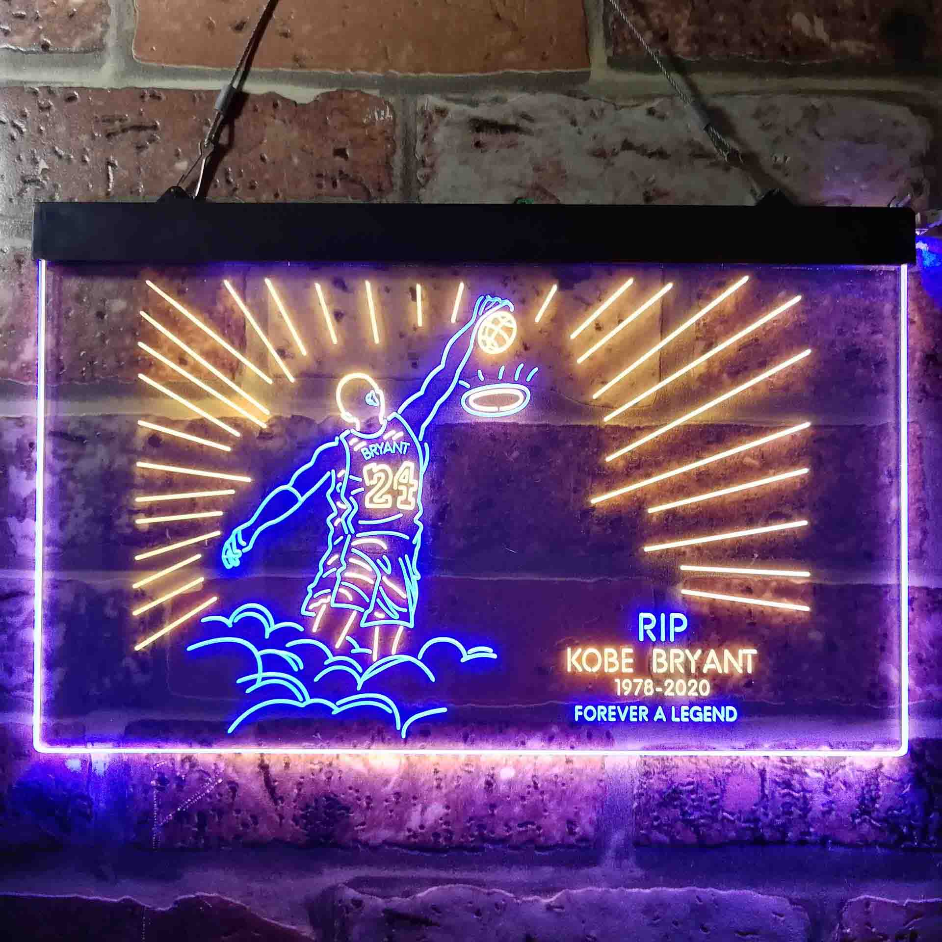 #24 Forever a Legend RIP 1978-2020 Basketball Kobes LED Neon Sign