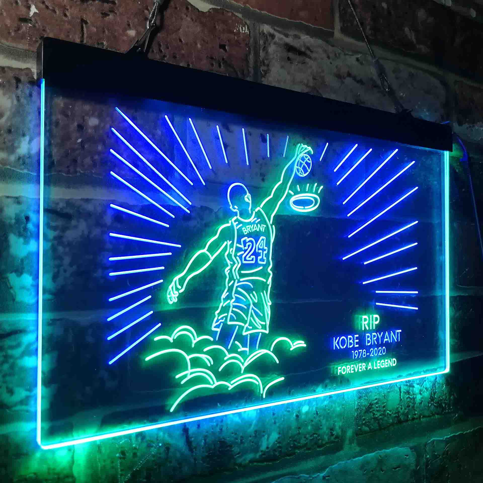 #24 Forever a Legend RIP 1978-2020 Basketball Kobes LED Neon Sign