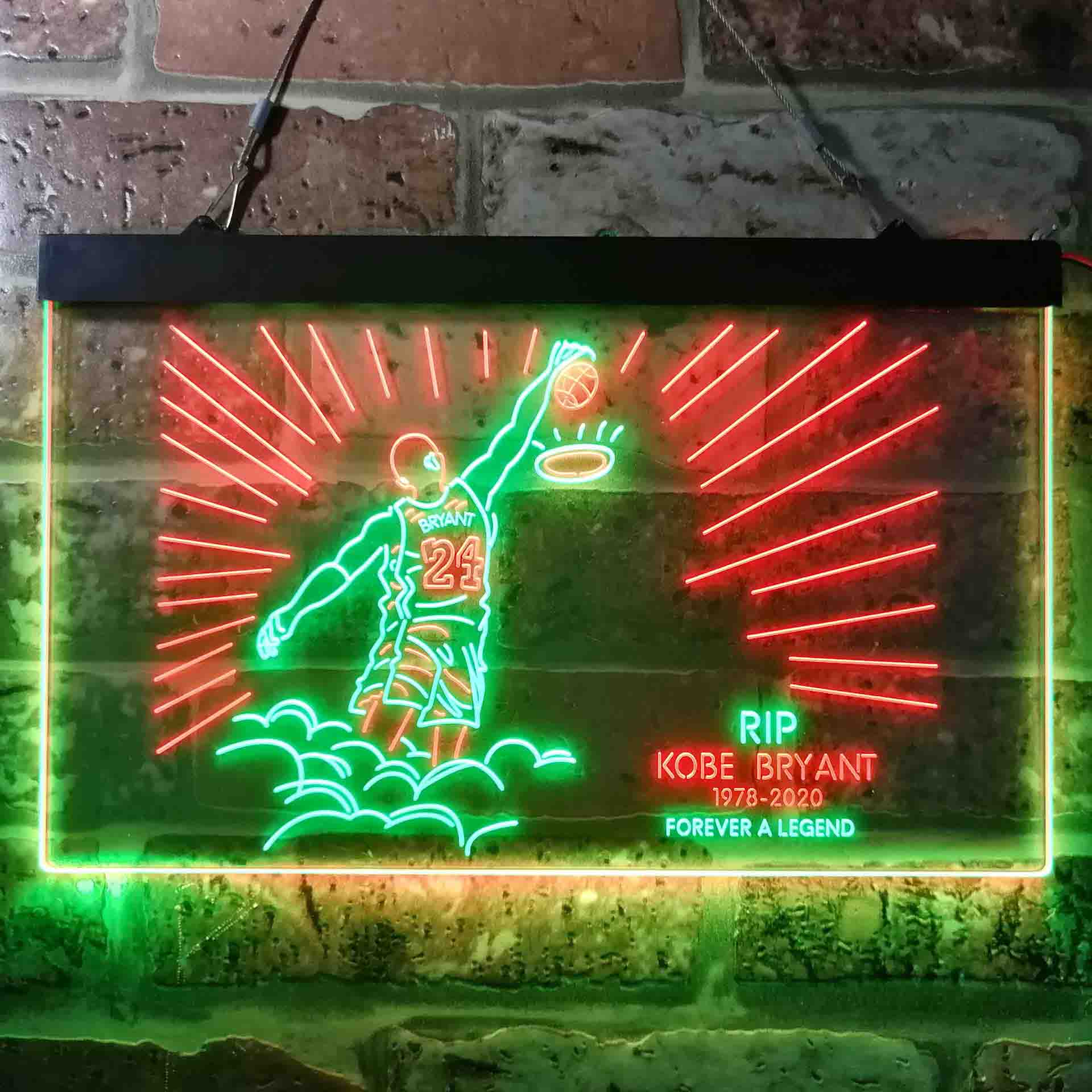 #24 Forever a Legend RIP 1978-2020 Basketball Kobes LED Neon Sign