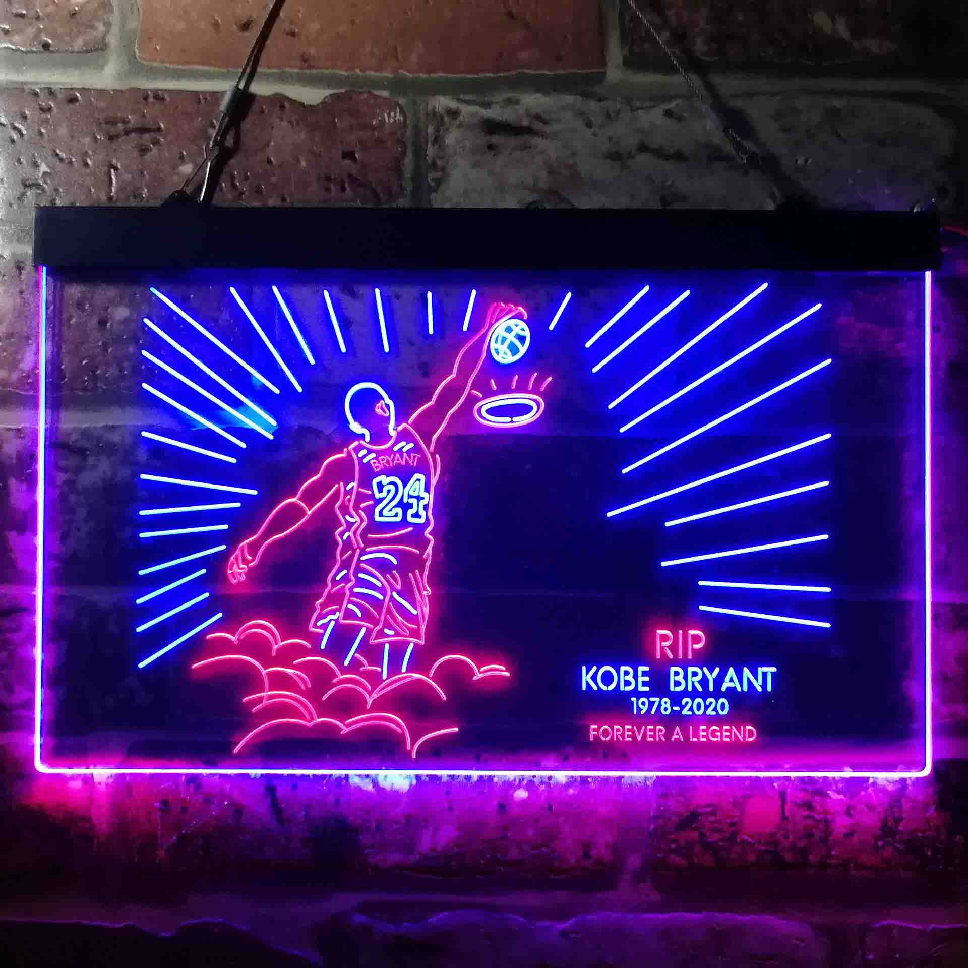 #24 Forever a Legend RIP 1978-2020 Basketball Kobes LED Neon Sign