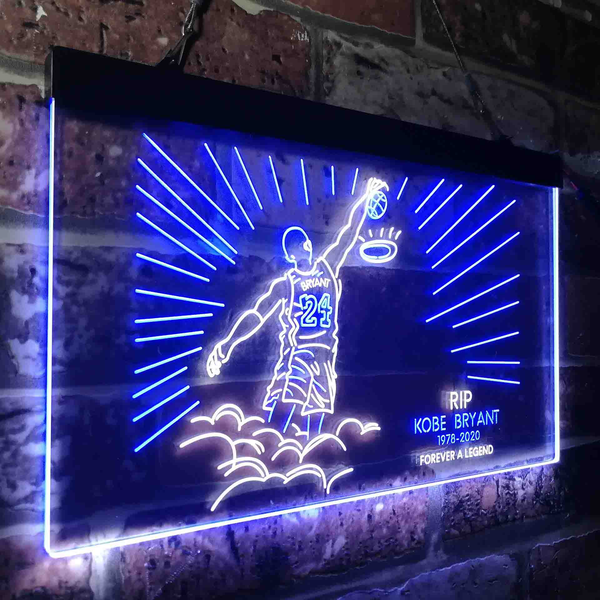 #24 Forever a Legend RIP 1978-2020 Basketball Kobes LED Neon Sign