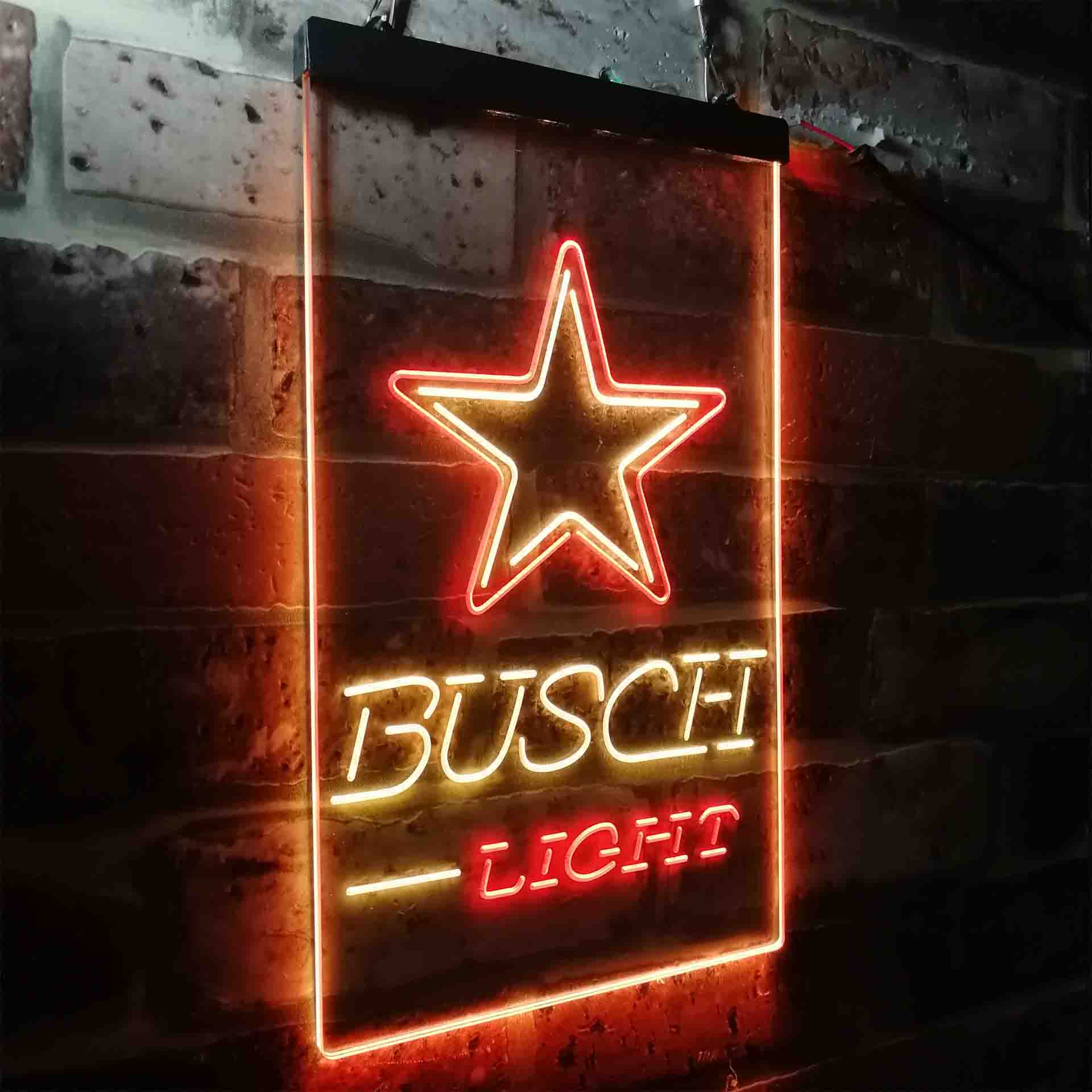 Dallas Cowboys Busch Light LED Neon Sign
