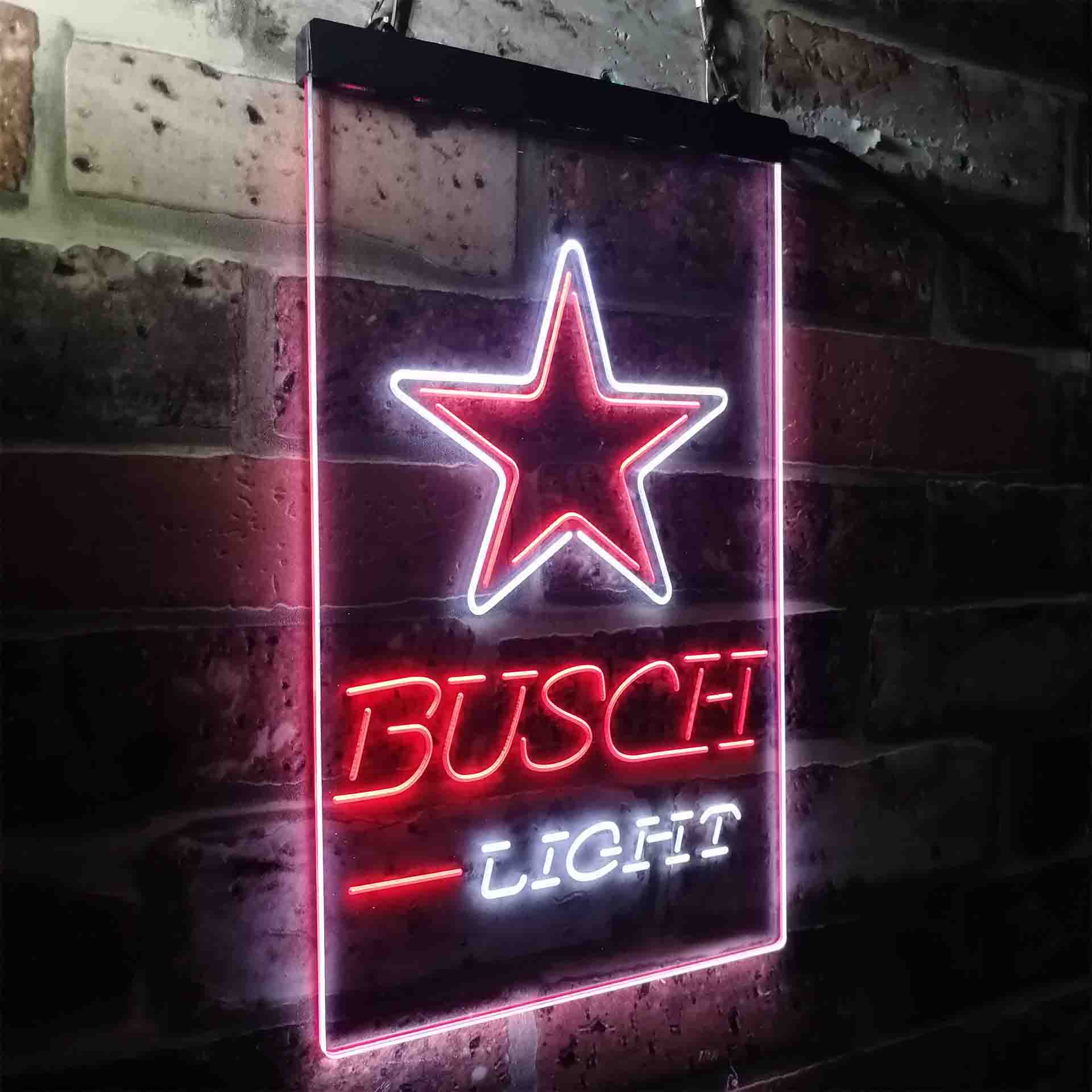 Dallas Cowboys Busch Light LED Neon Sign