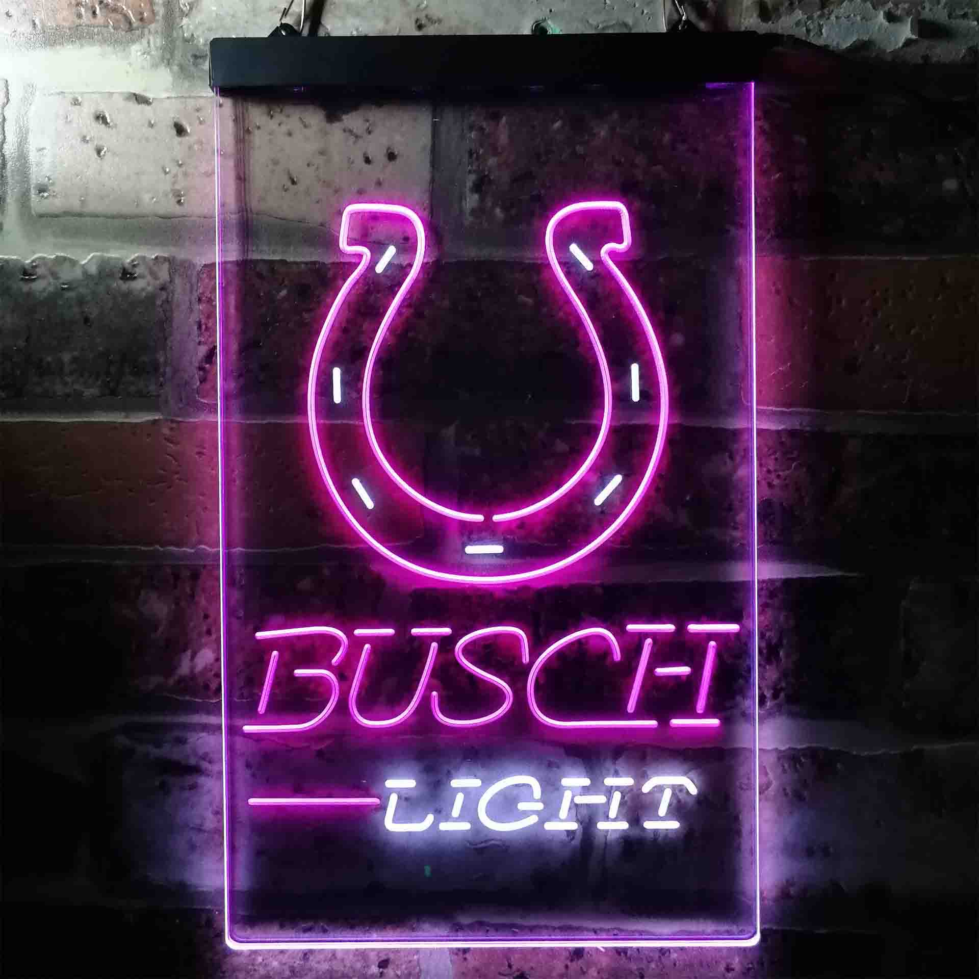 busch light indianapolis colts LED Neon Sign