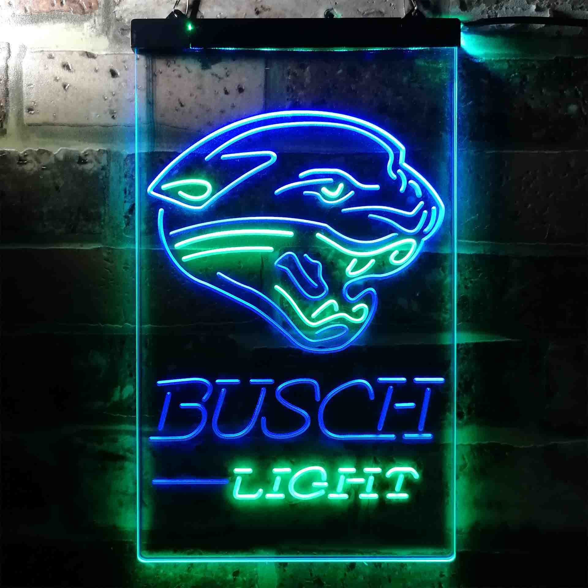 Jacksonville Jagu Busch Light LED Neon Sign