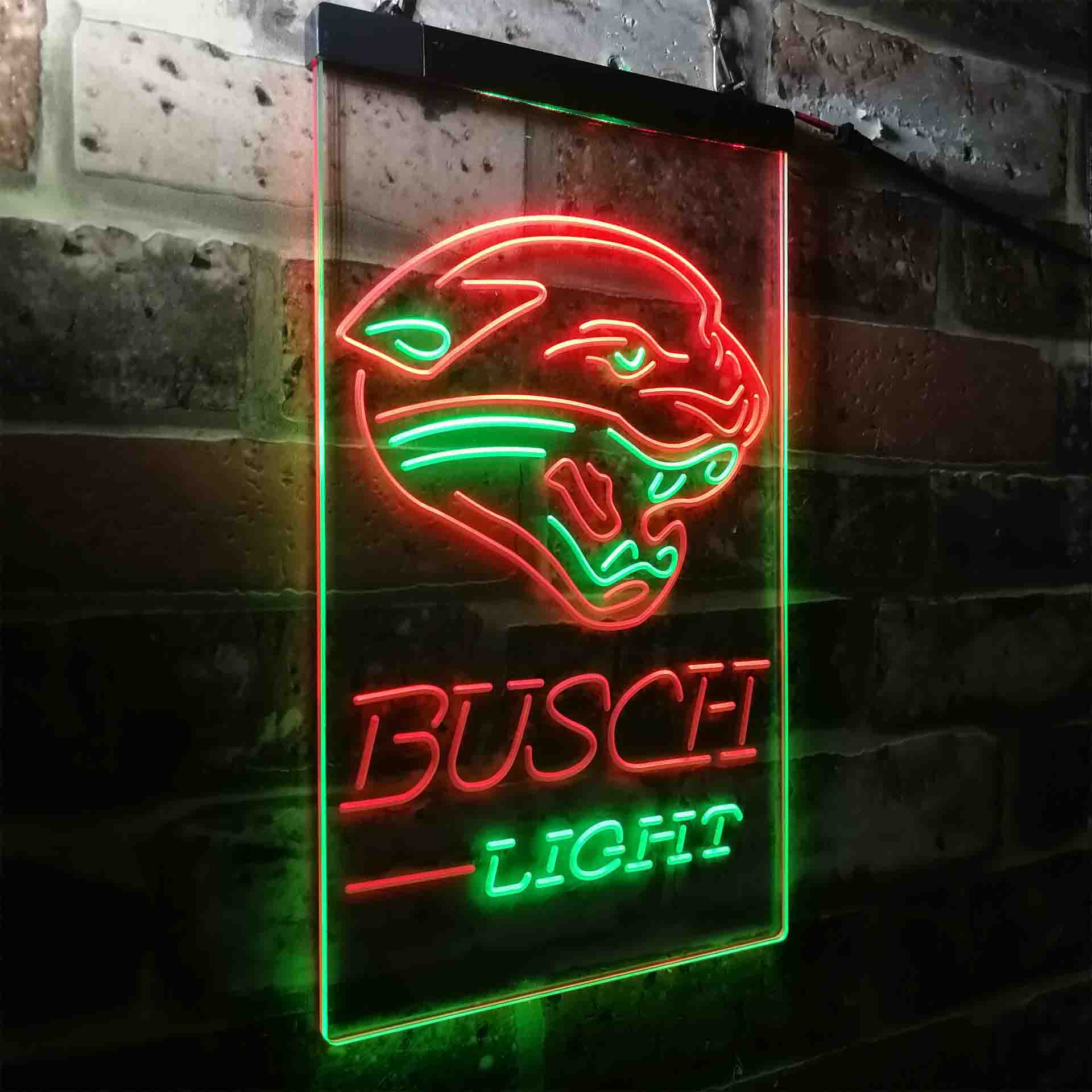 Jacksonville Jagu Busch Light LED Neon Sign