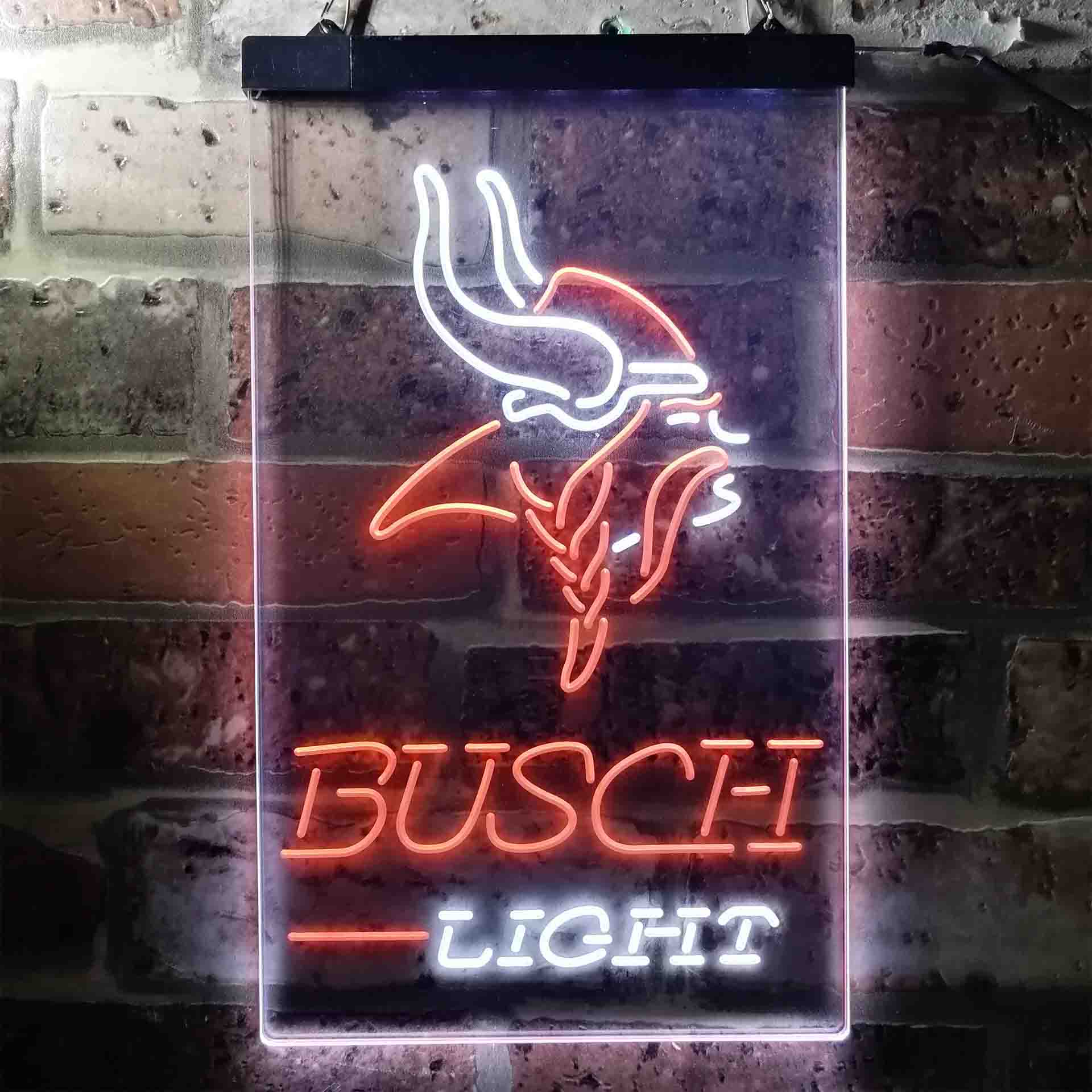 Minnesota Vikings Busch Light LED Neon Sign
