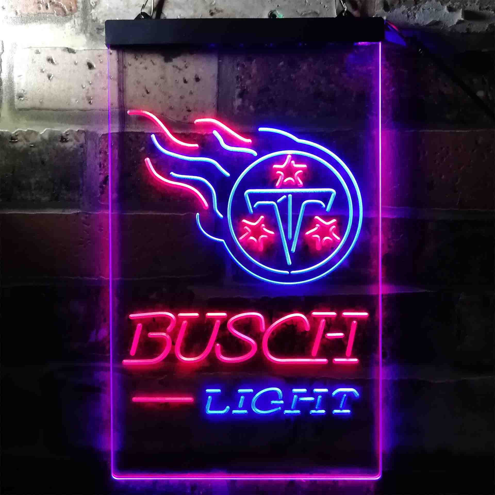Tennessee Titans Busch Light LED Neon Sign