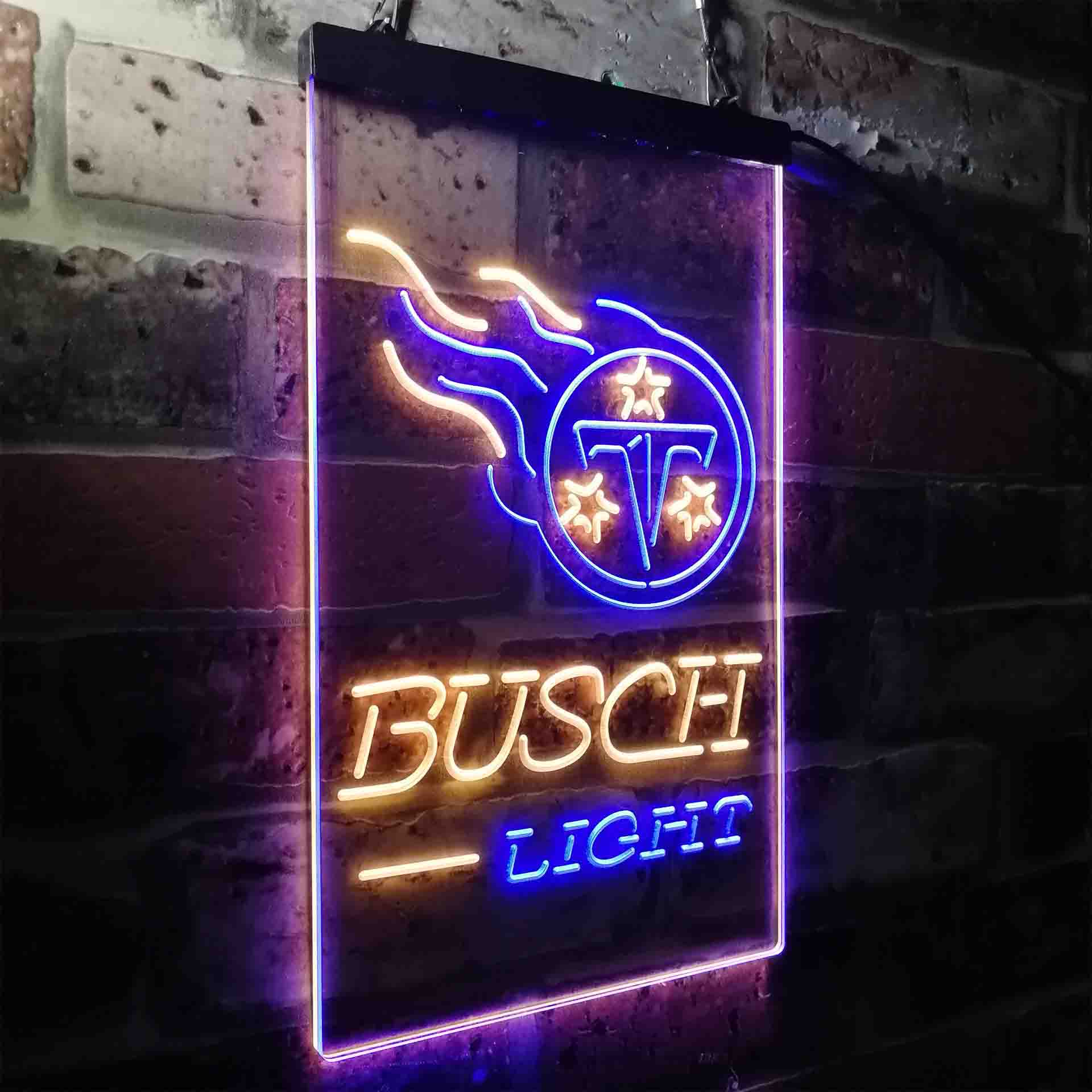 Tennessee Titans Busch Light LED Neon Sign