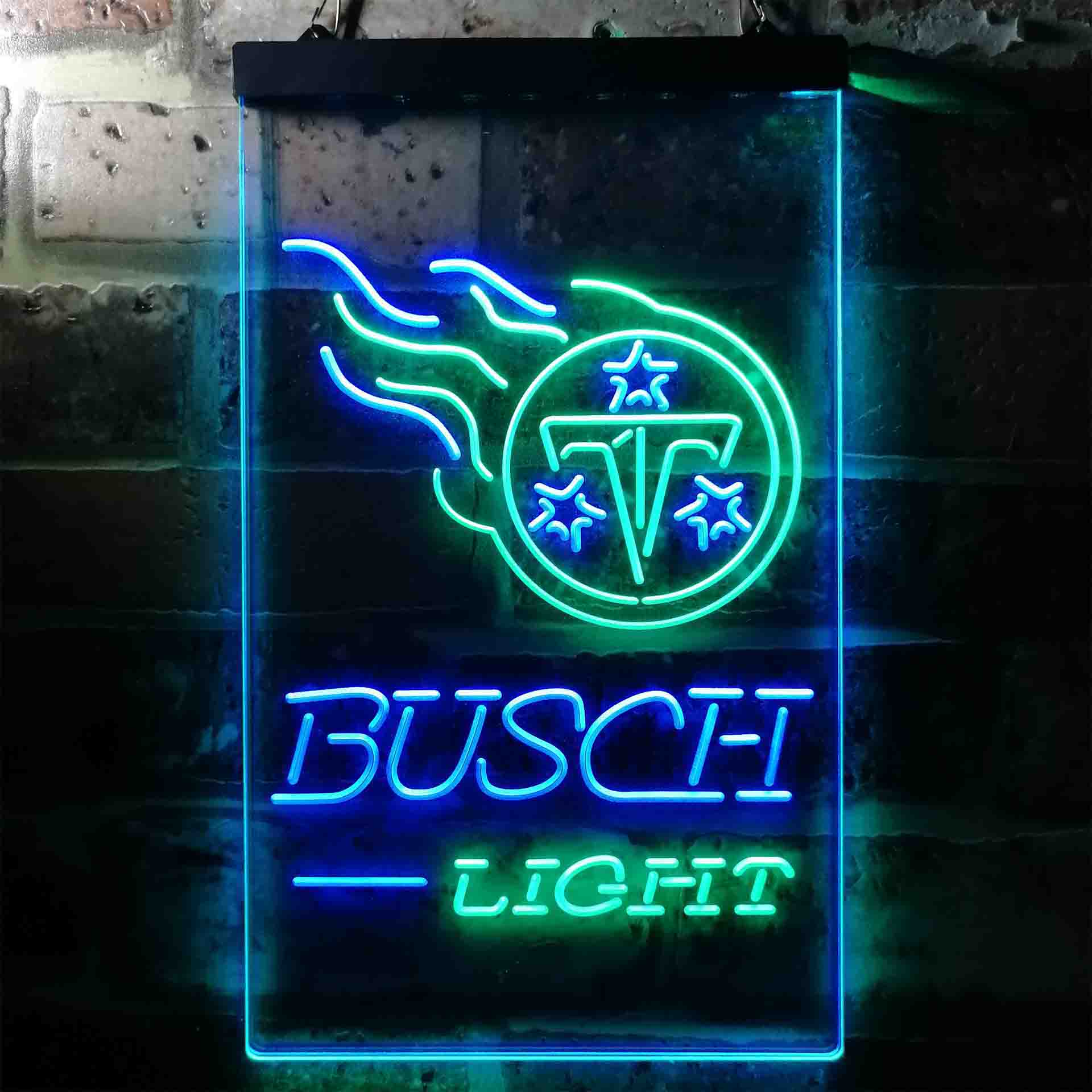 Tennessee Titans Busch Light LED Neon Sign