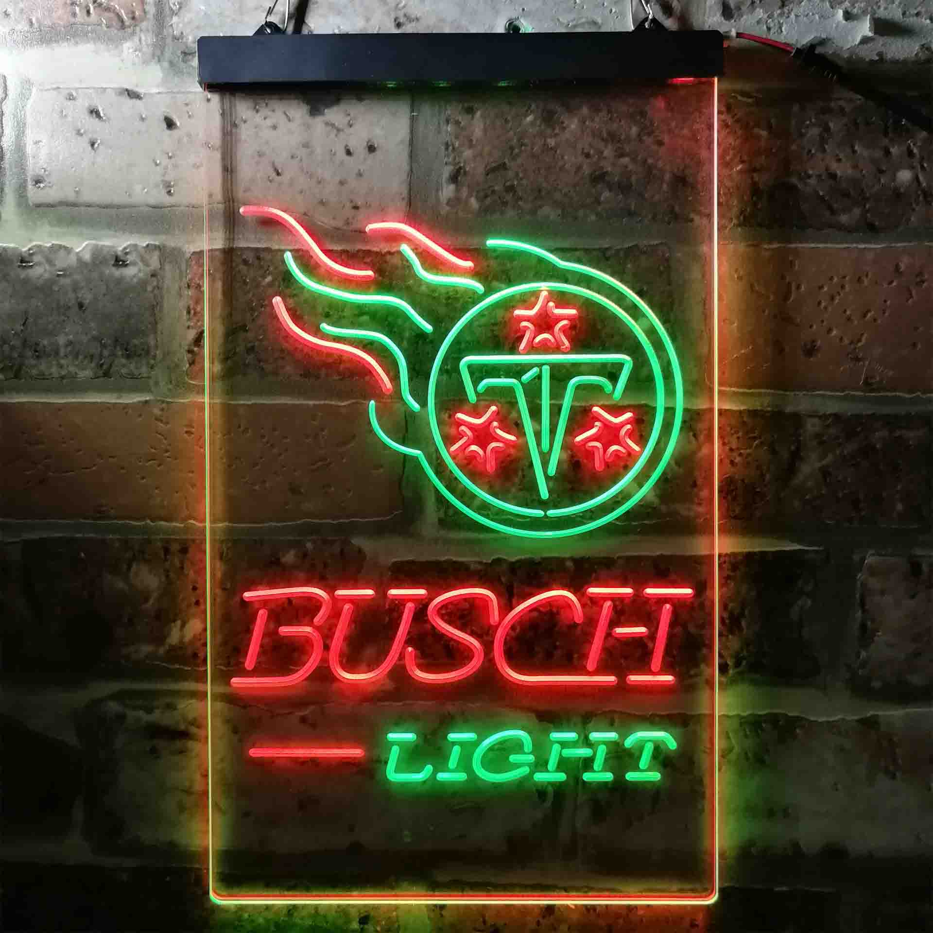 Tennessee Titans Busch Light LED Neon Sign