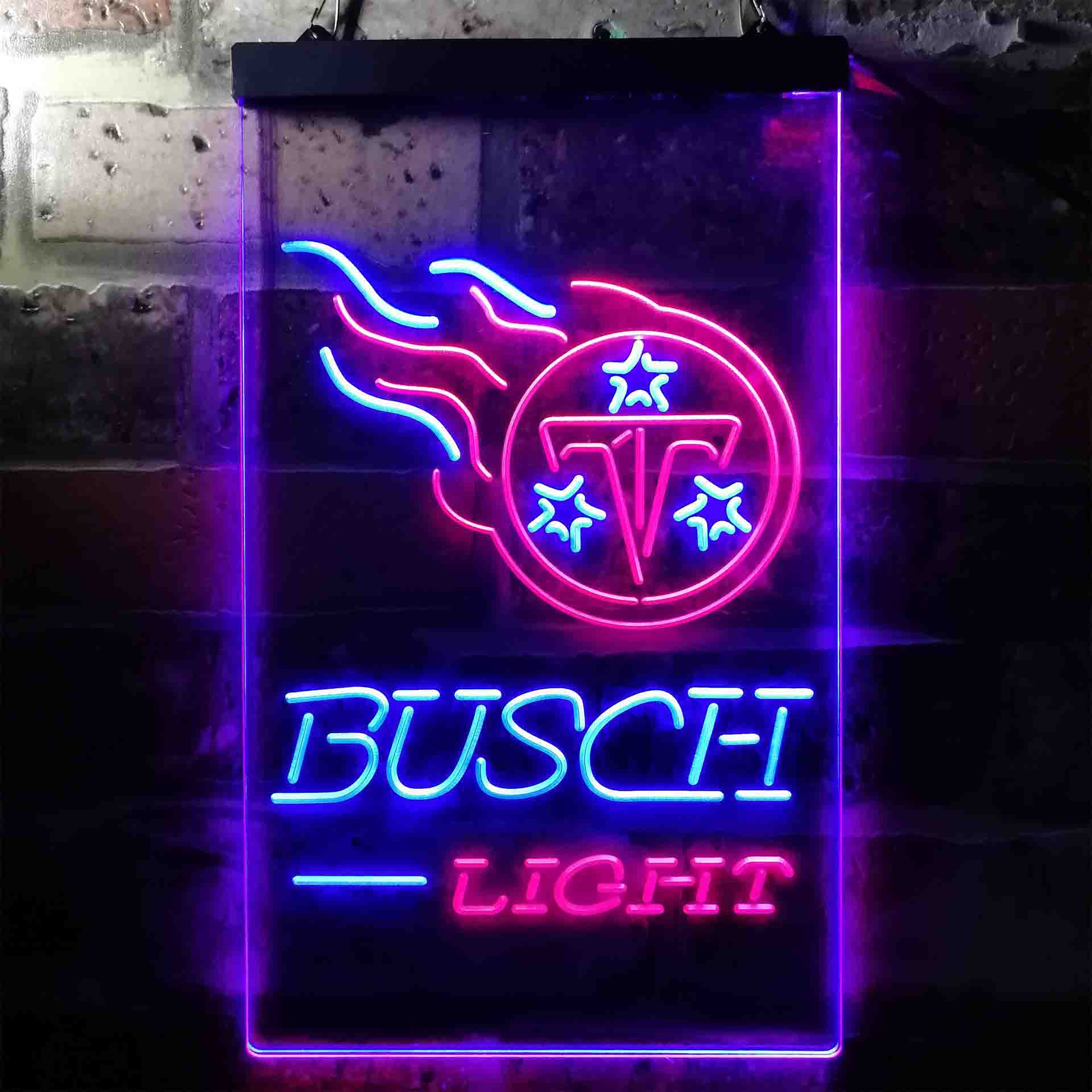 Tennessee Titans Busch Light LED Neon Sign