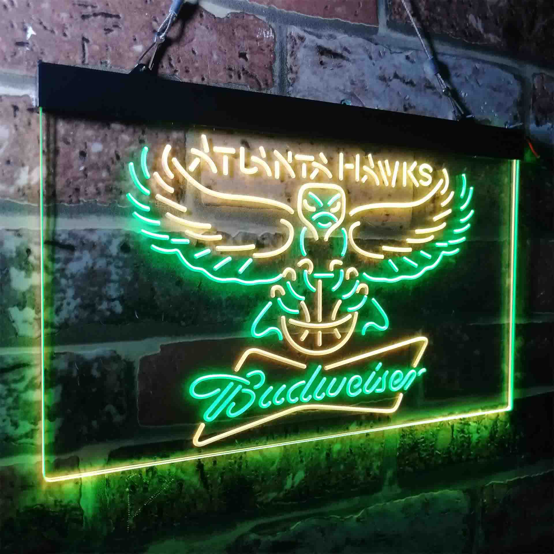 atlanta hawks nba budweiser beer LED Neon Sign