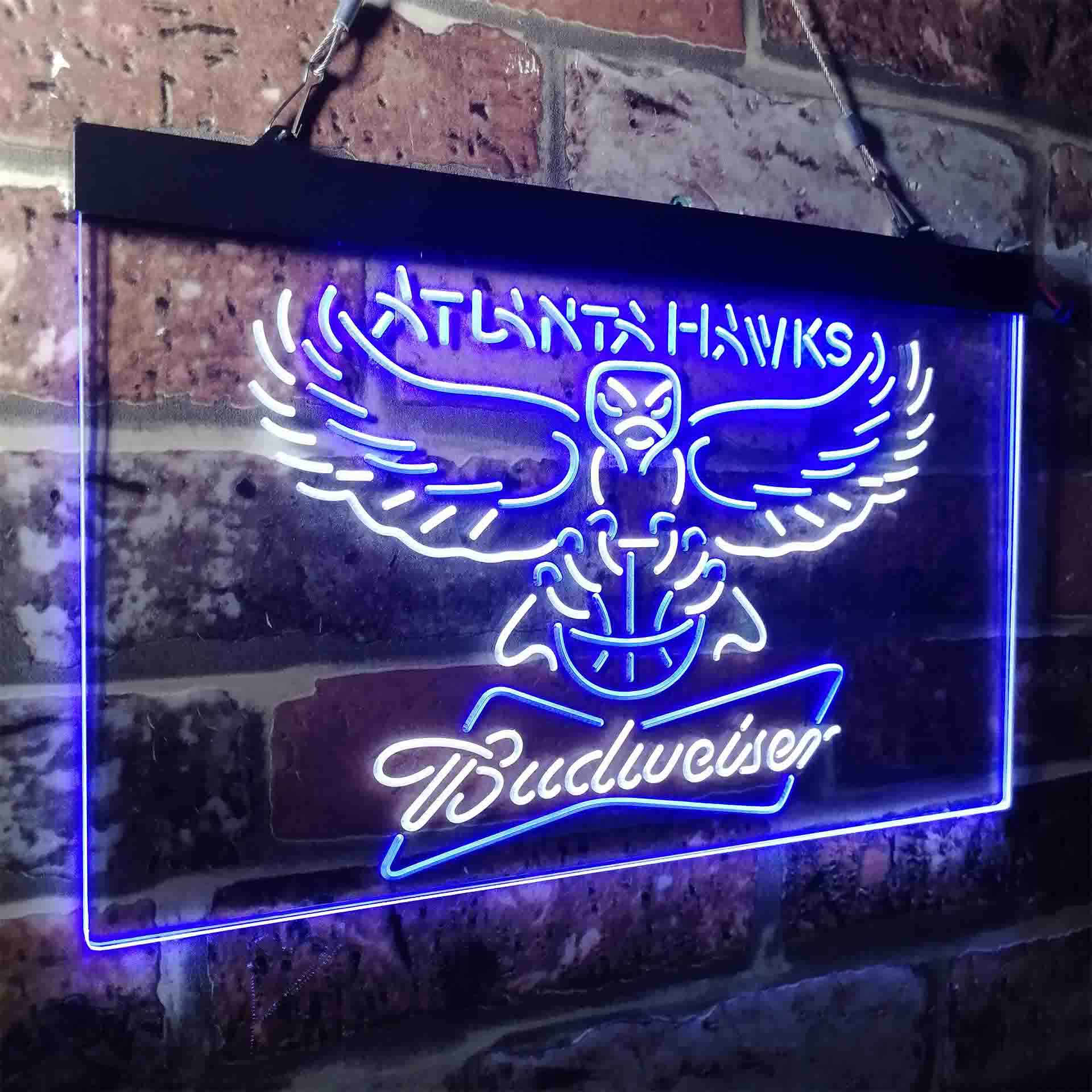 atlanta hawks nba budweiser beer LED Neon Sign