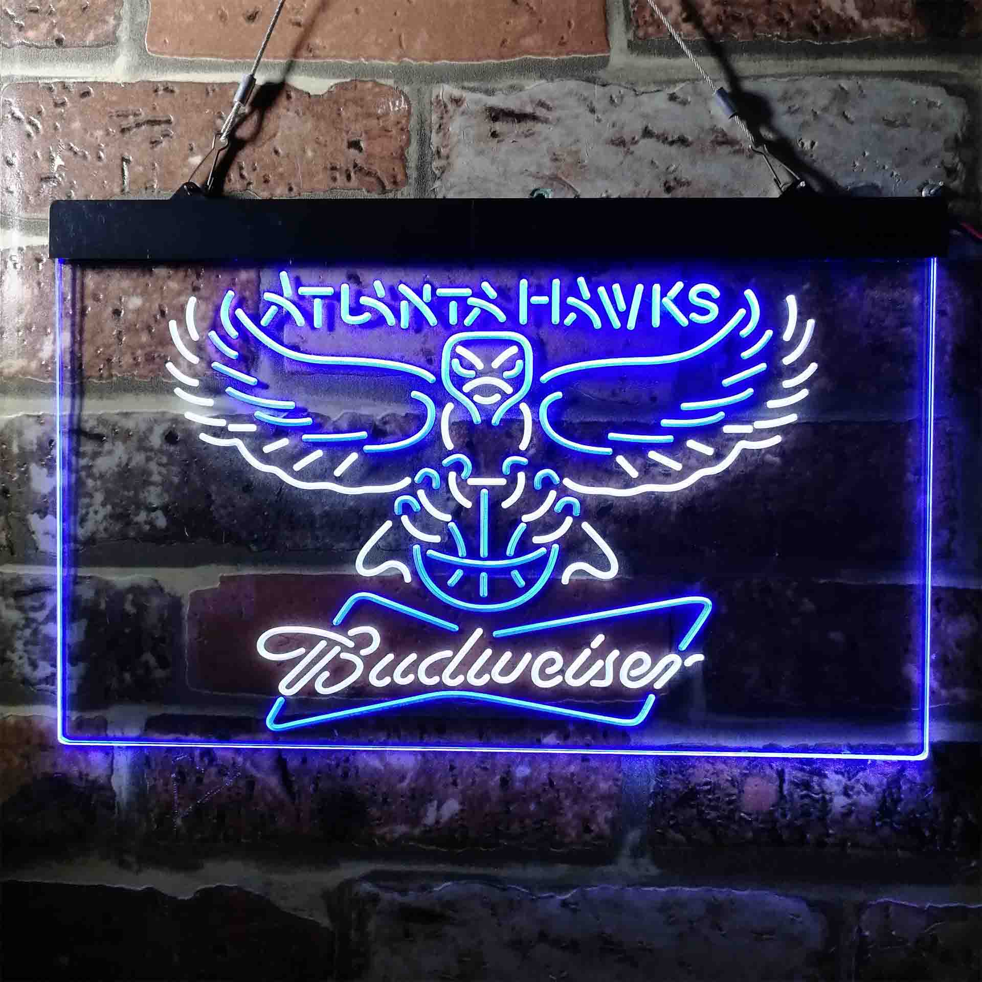 atlanta hawks nba budweiser beer LED Neon Sign