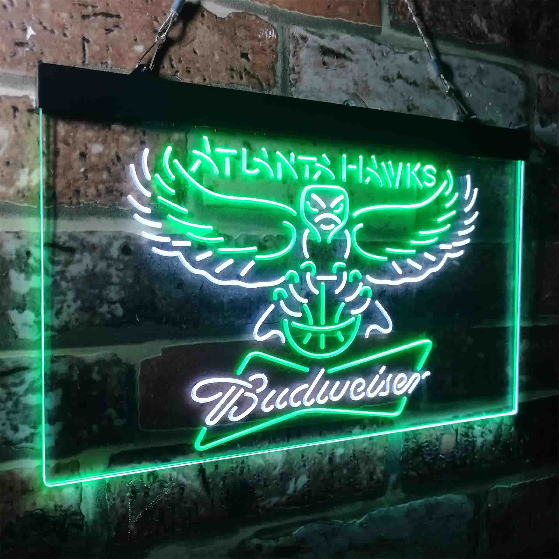 atlanta hawks nba budweiser beer LED Neon Sign